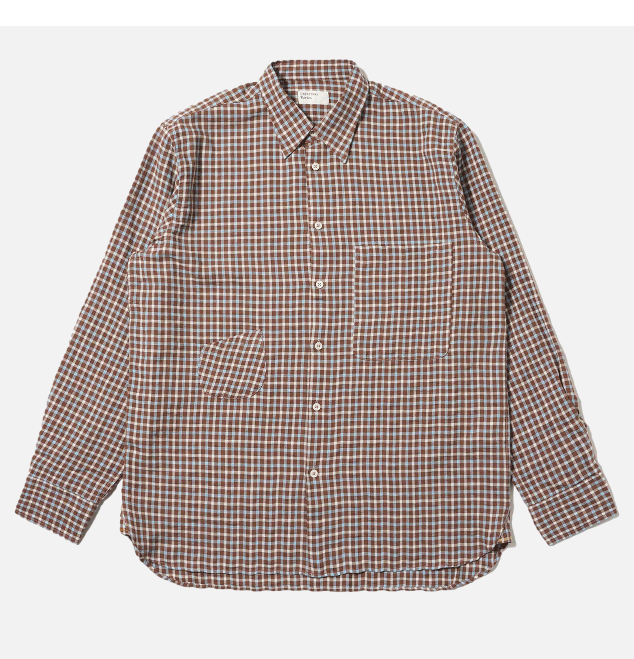 Station Shirt Check Brown
