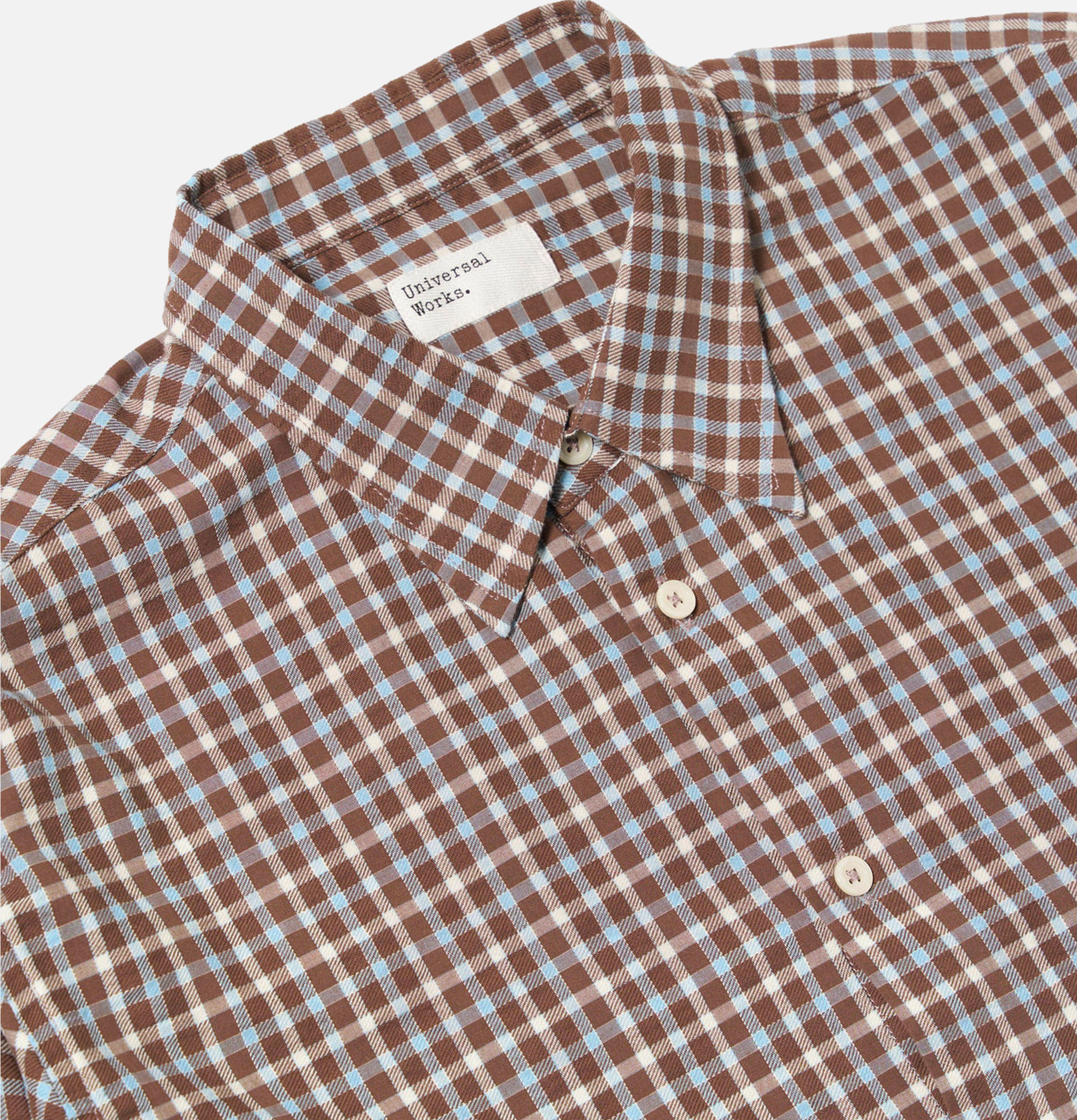 Station Shirt Check Brown