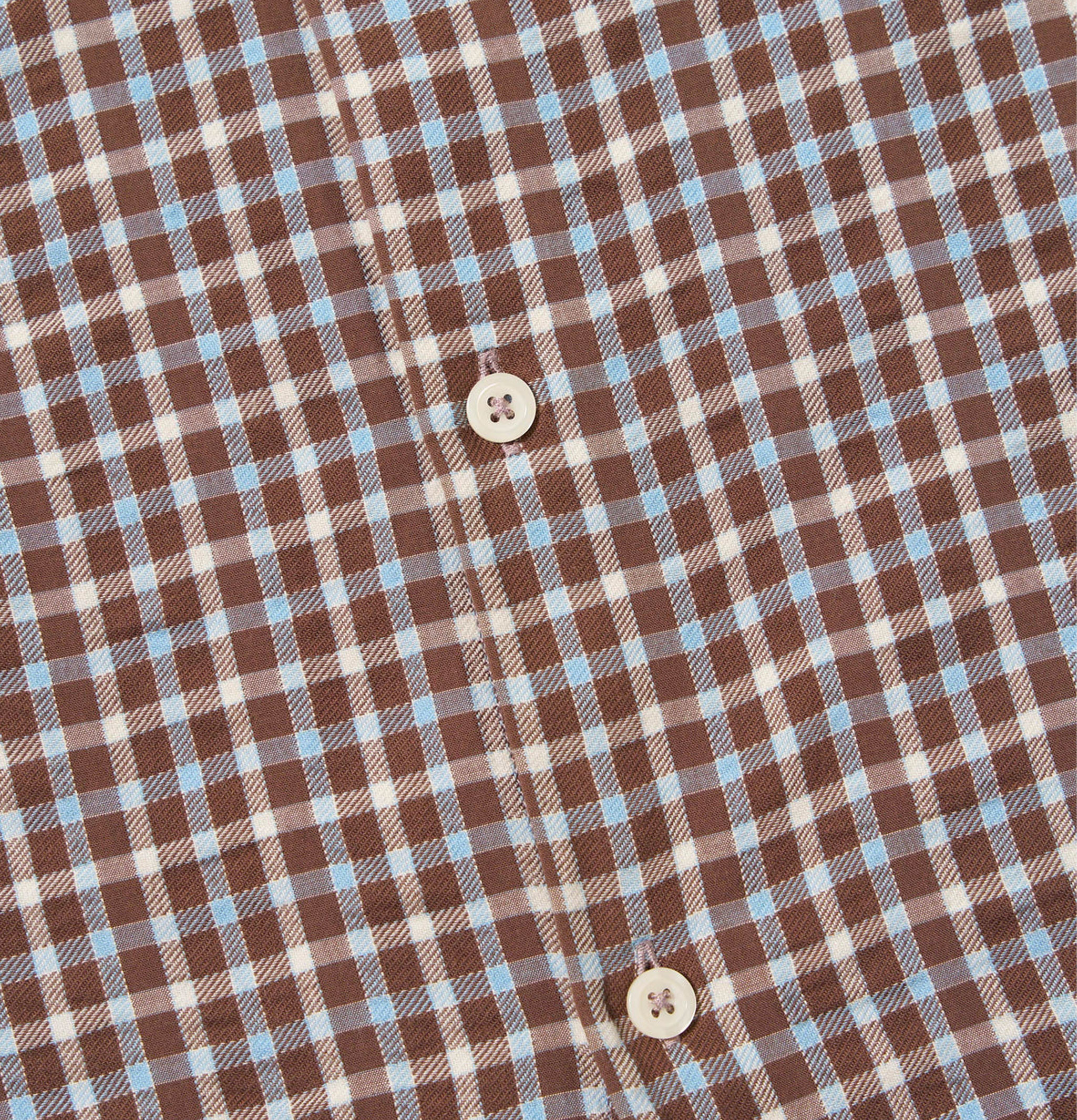 Station Shirt Check Brown