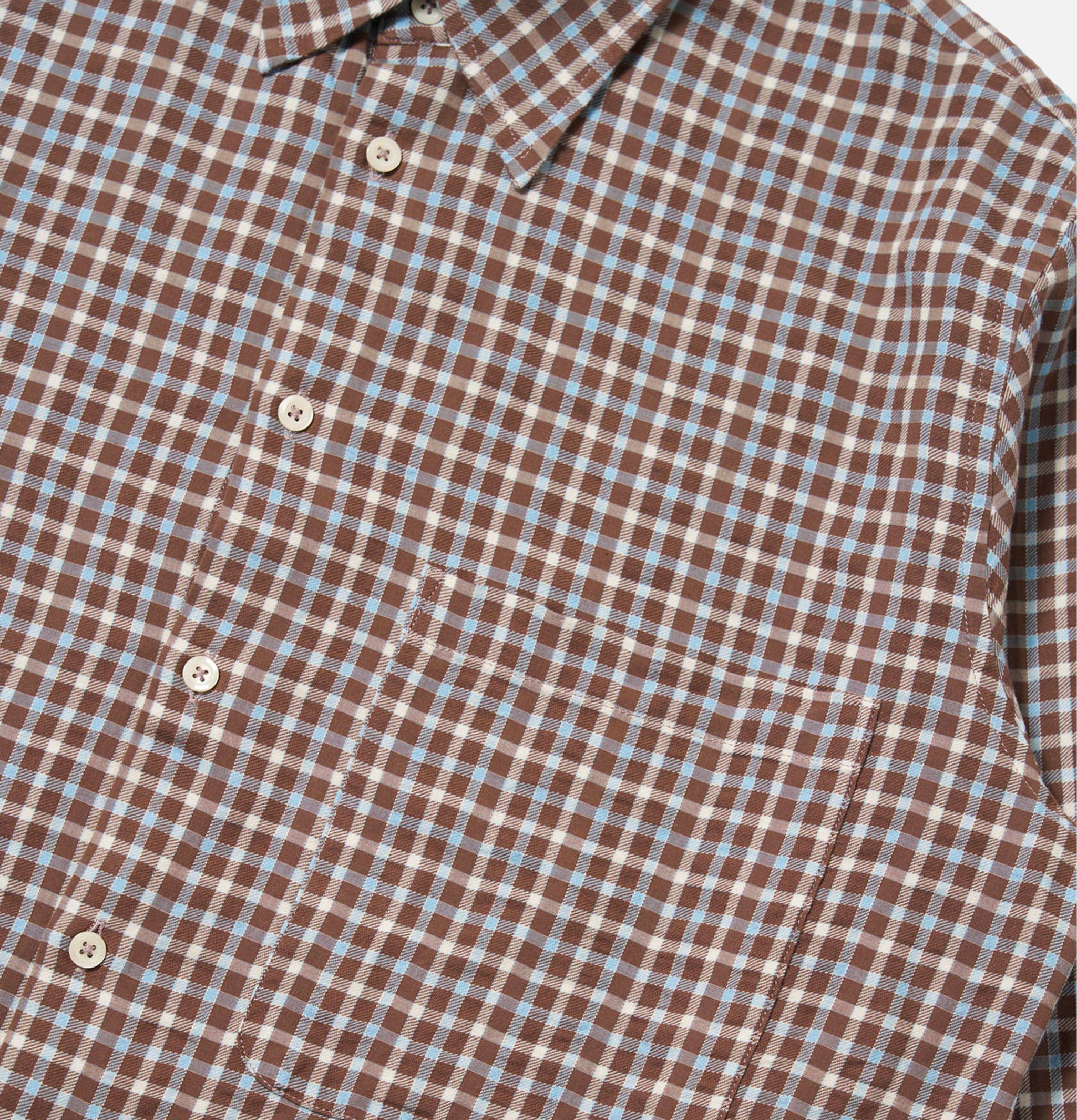 Station Shirt Check Brown