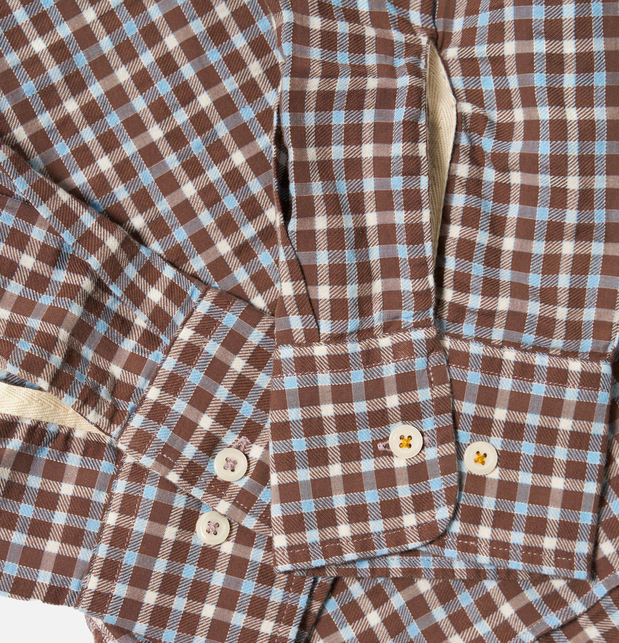 Station Shirt Check Brown