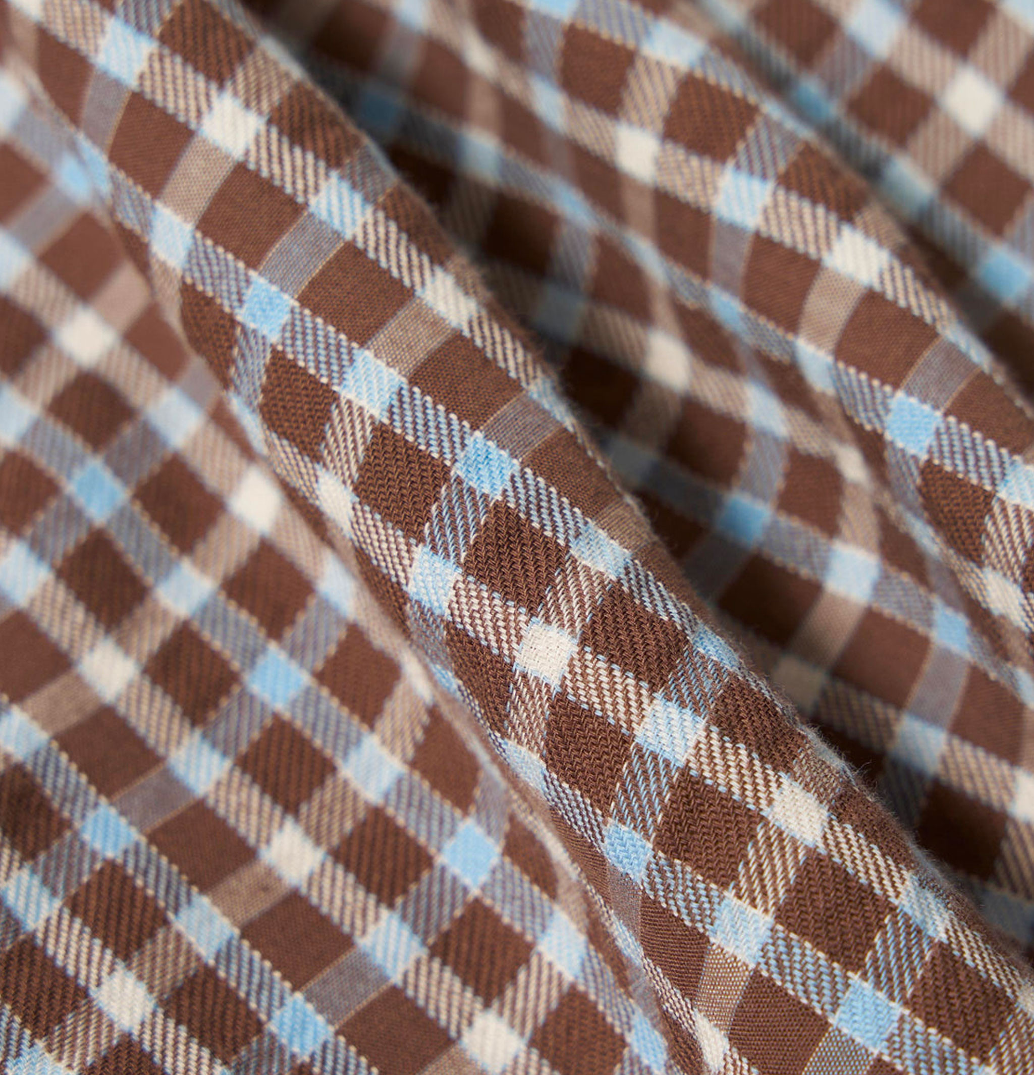 Station Shirt Check Brown