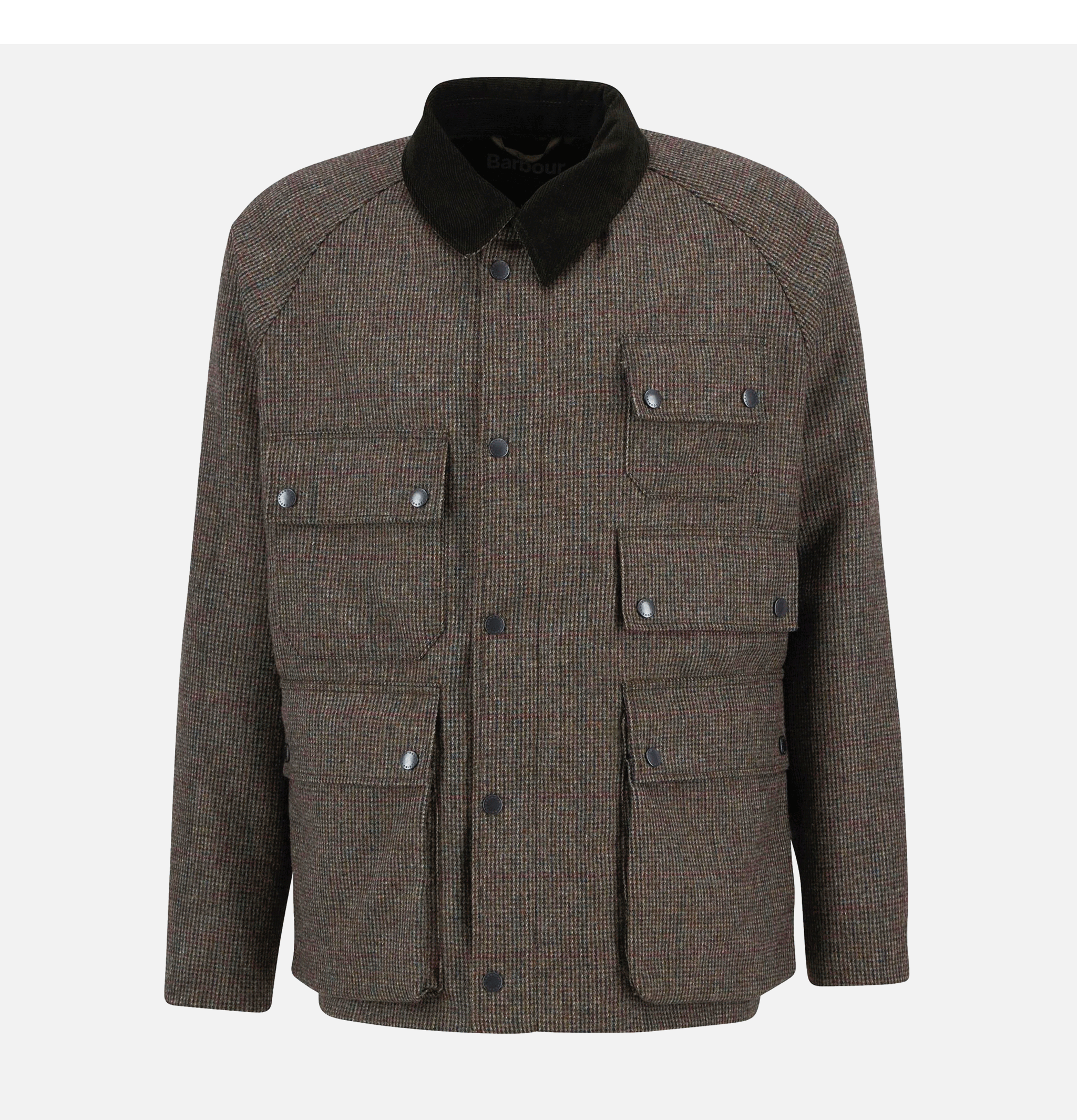 Editor Wool Jacket Olive Check