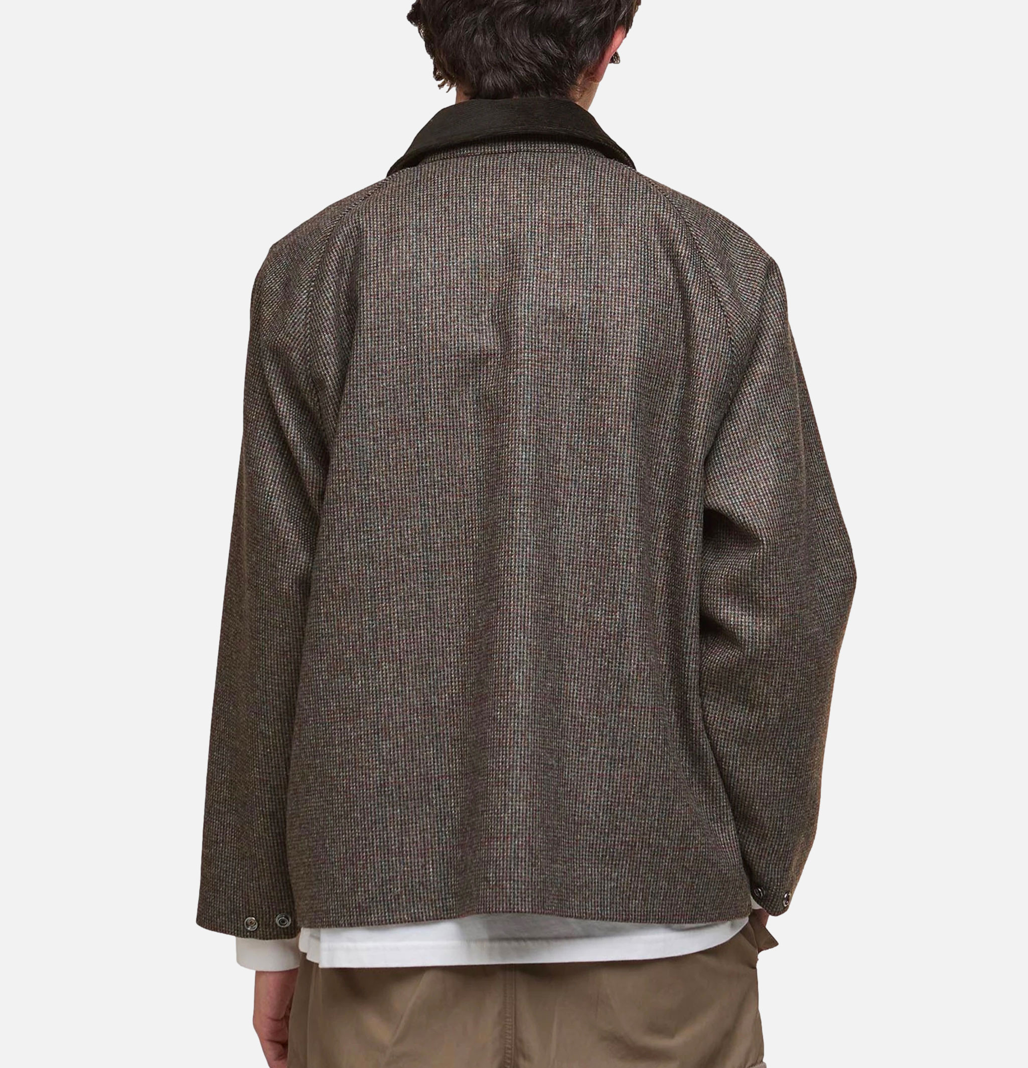 Editor Wool Jacket Olive Check