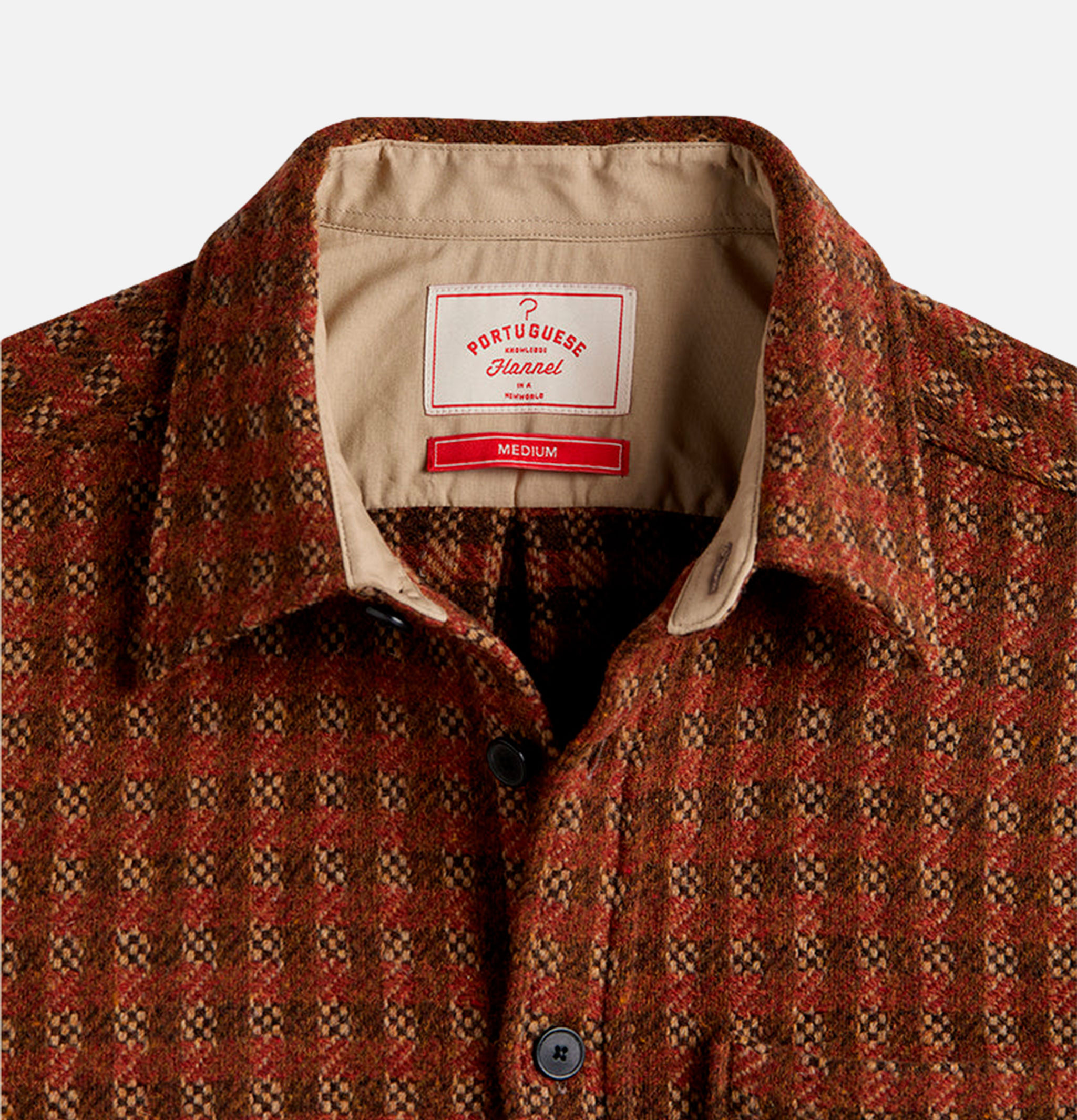 Chemise Merino Tweed Brown