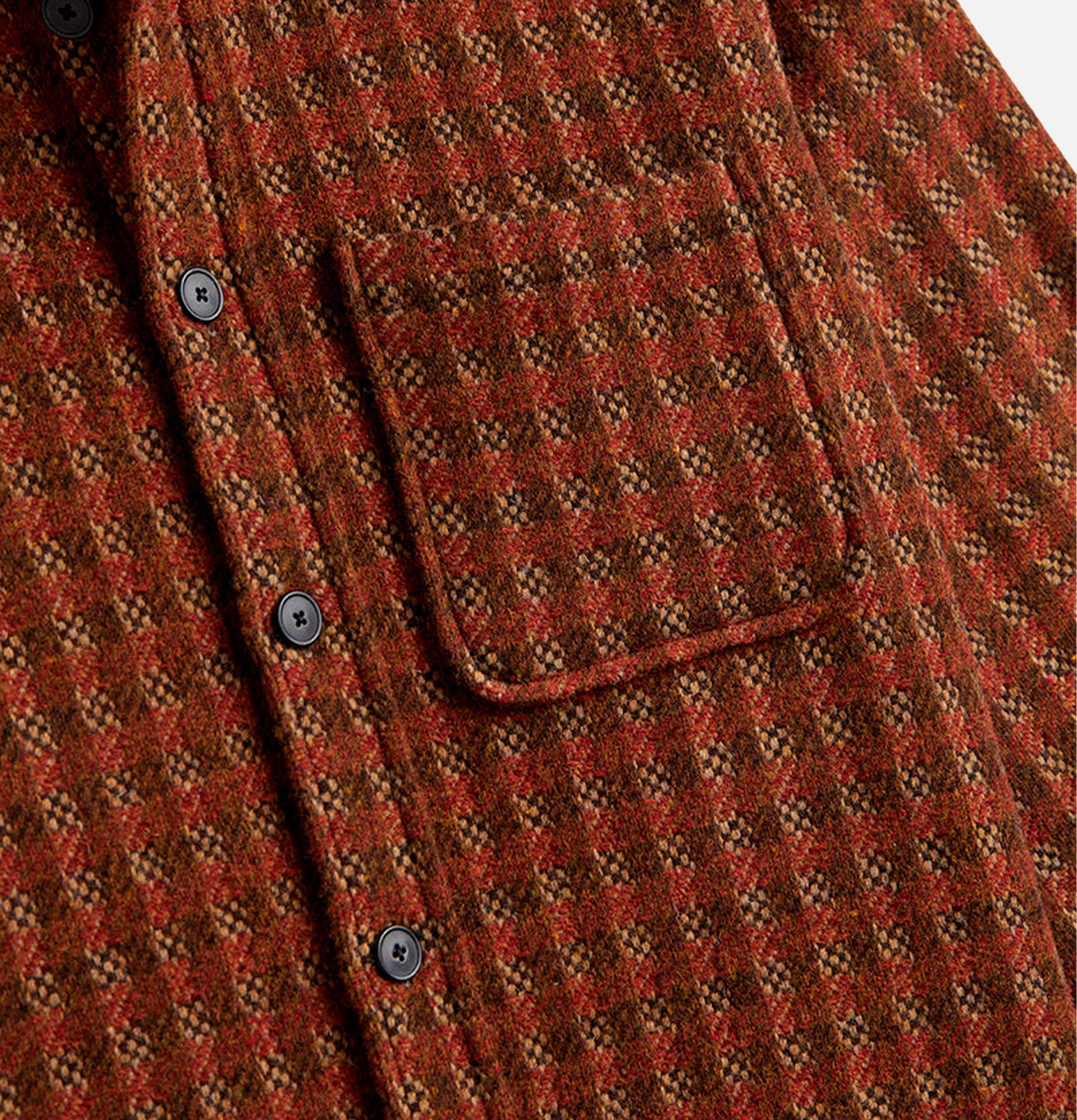 Chemise Merino Tweed Brown