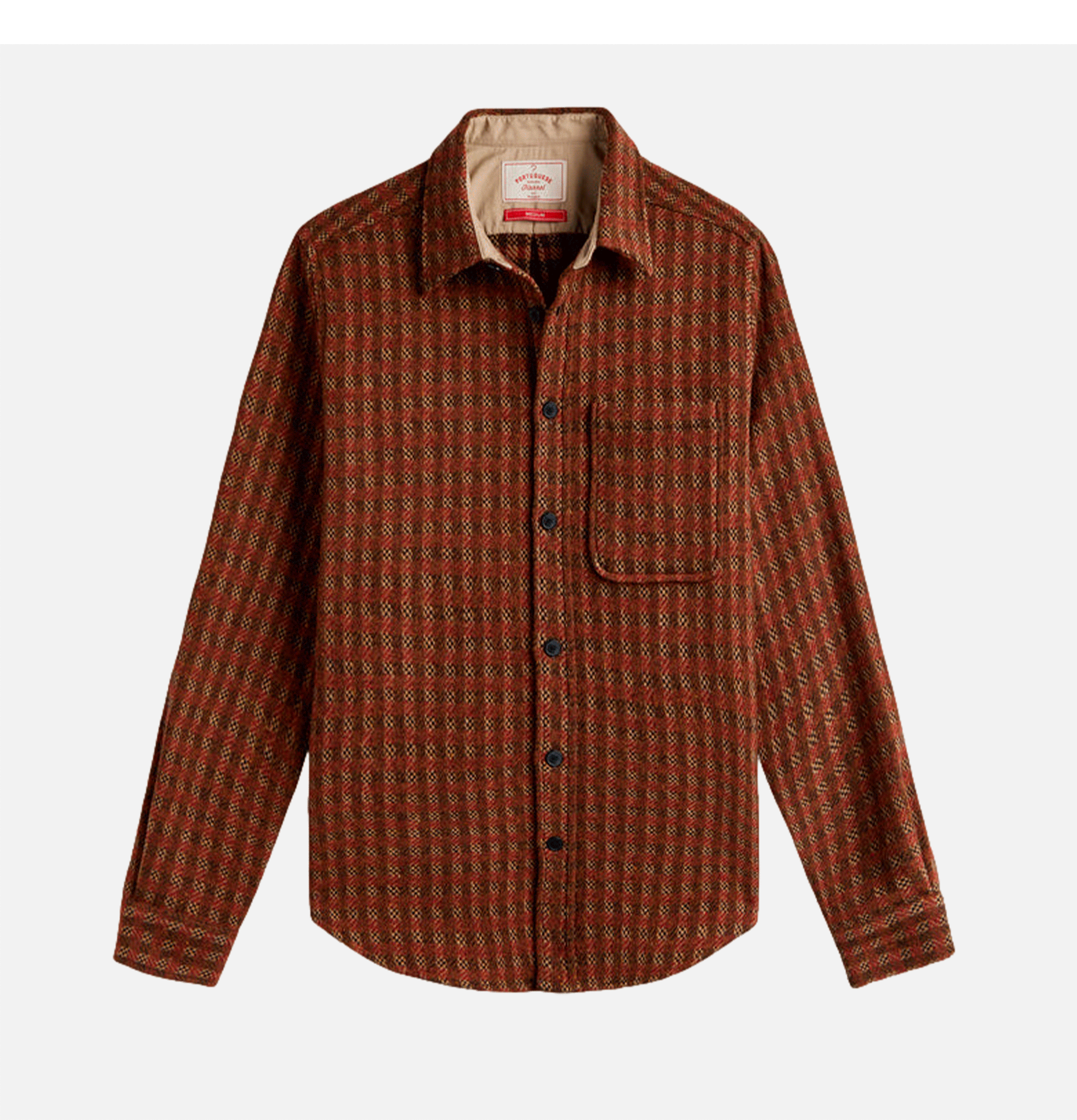 Chemise Merino Tweed Brown