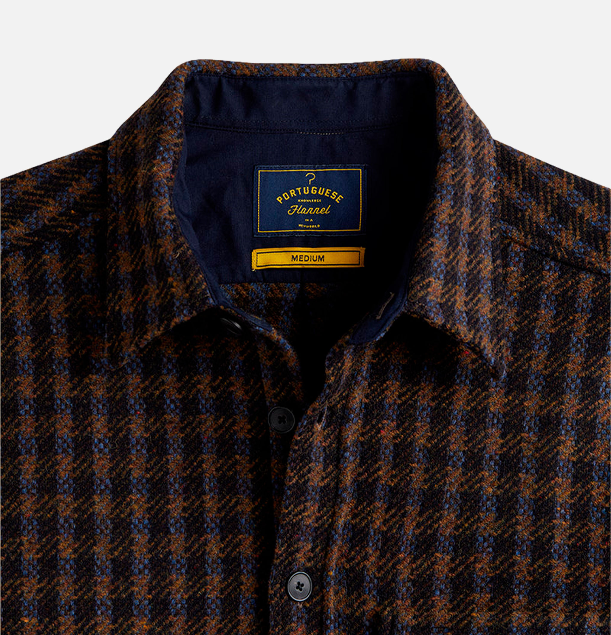 Chemise Merino Tweed Navy