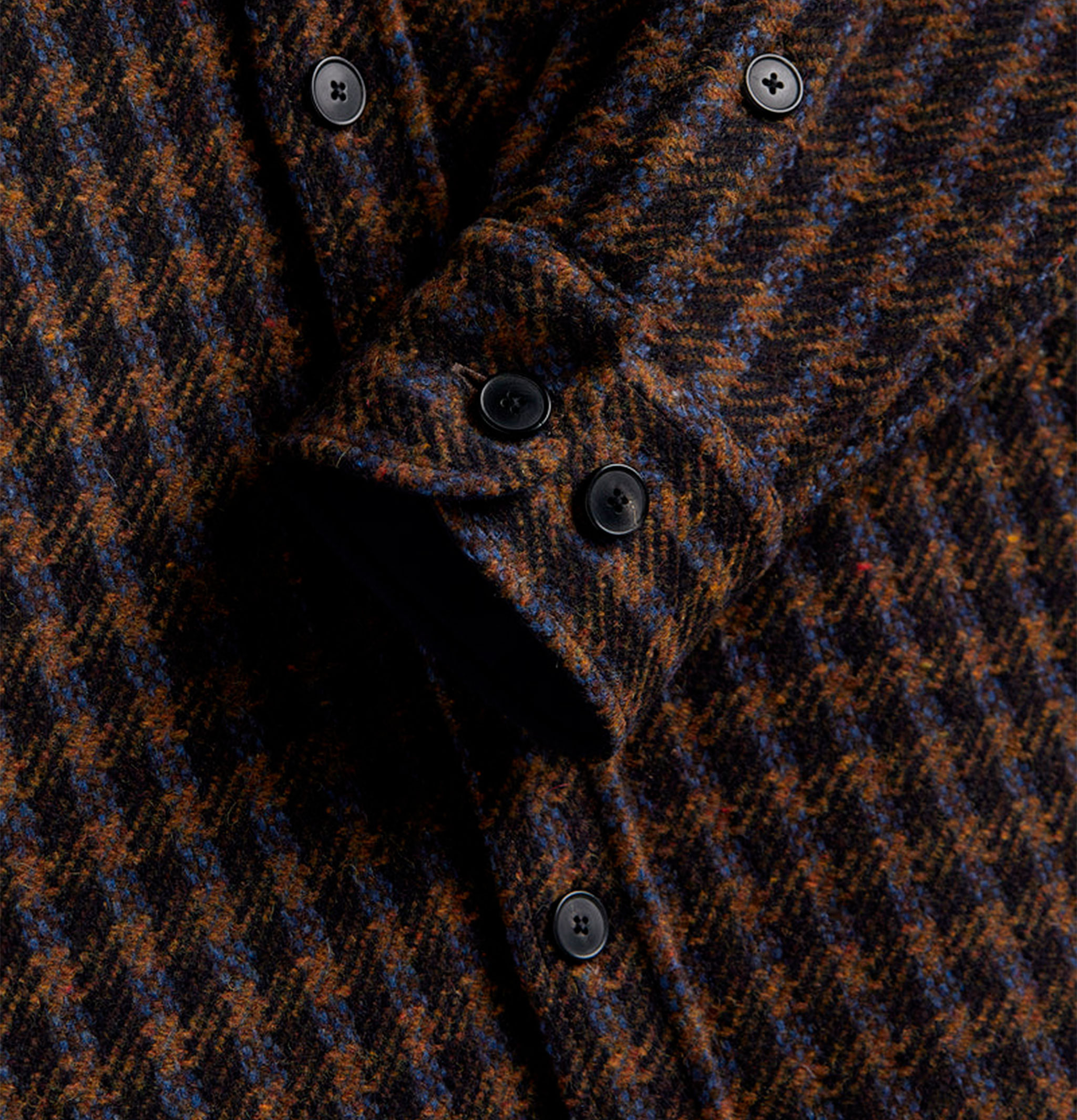 Chemise Merino Tweed Navy