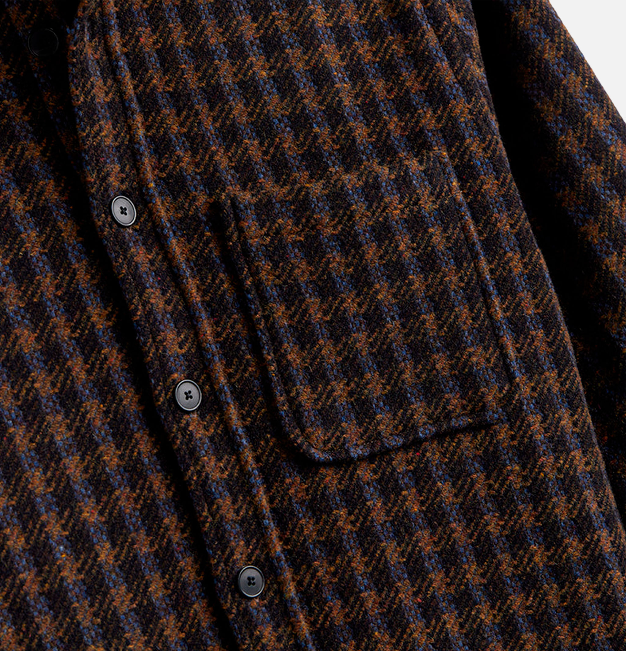 Chemise Merino Tweed Navy