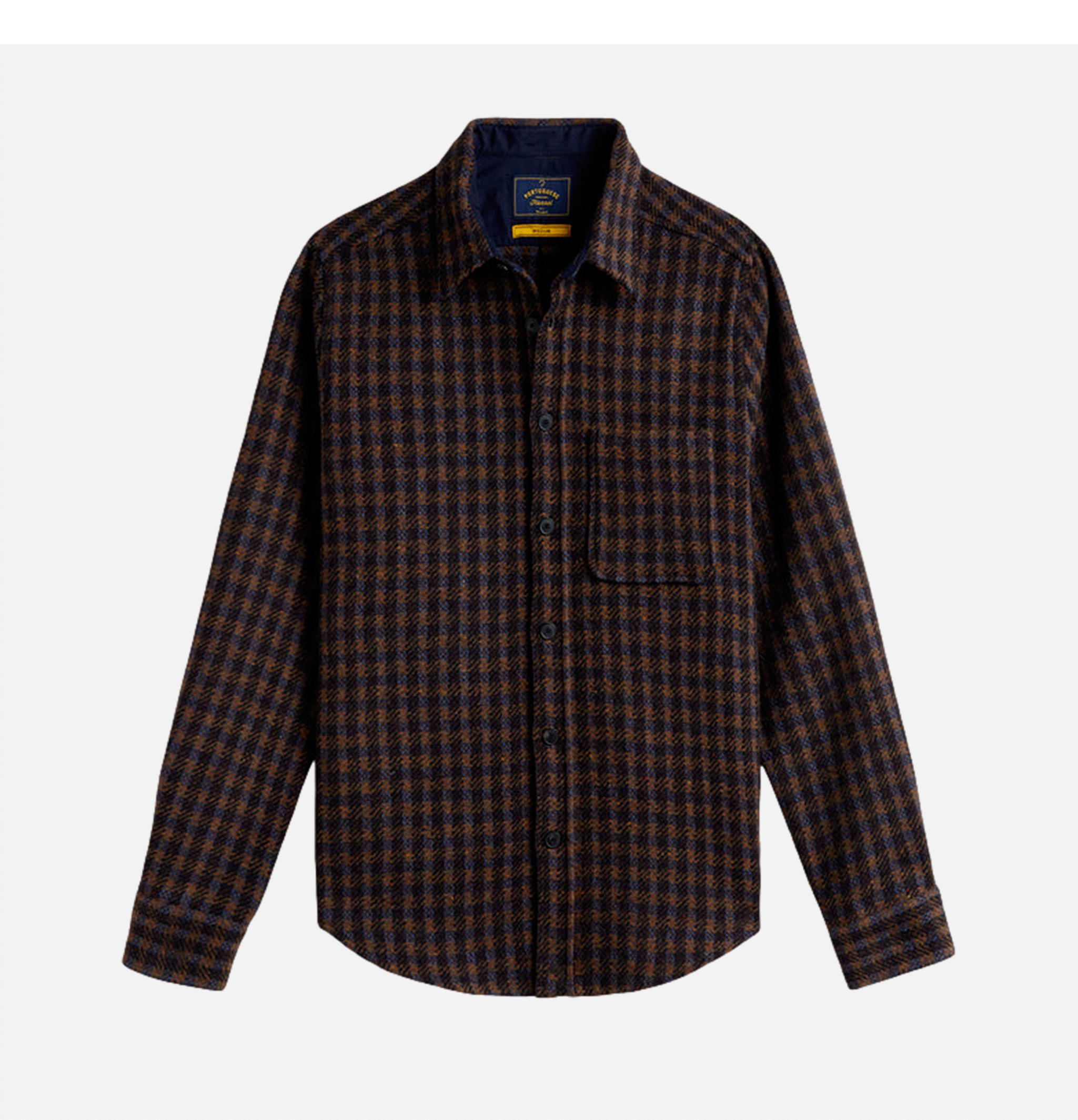 Chemise Merino Tweed Navy