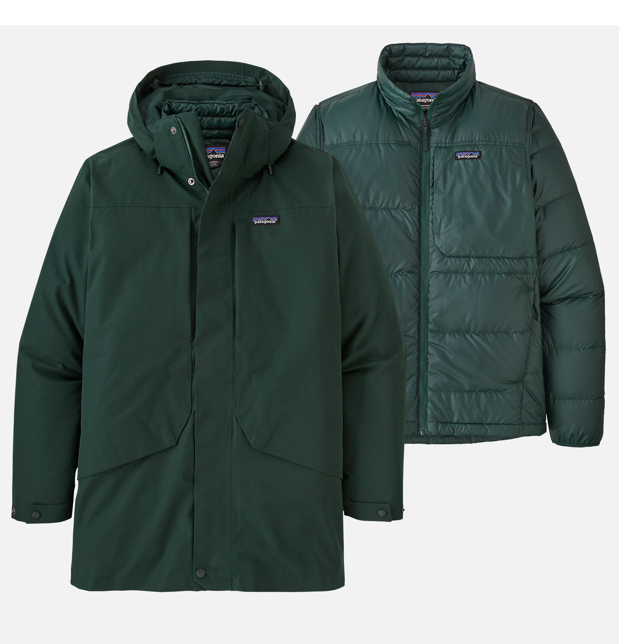 Parka Patagonia Tres In 1 Northern Green.