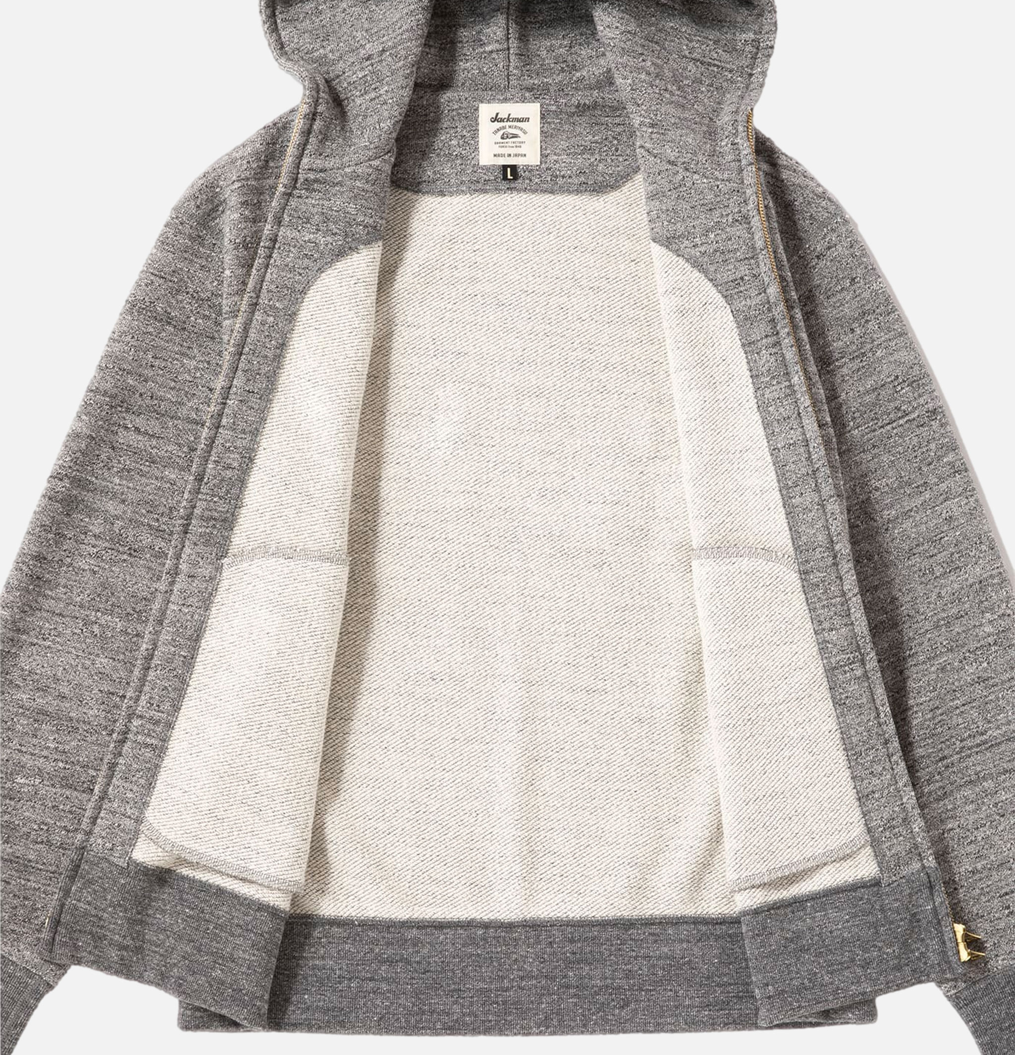 Jackman New GG Sweat Parka Heather Charcoal