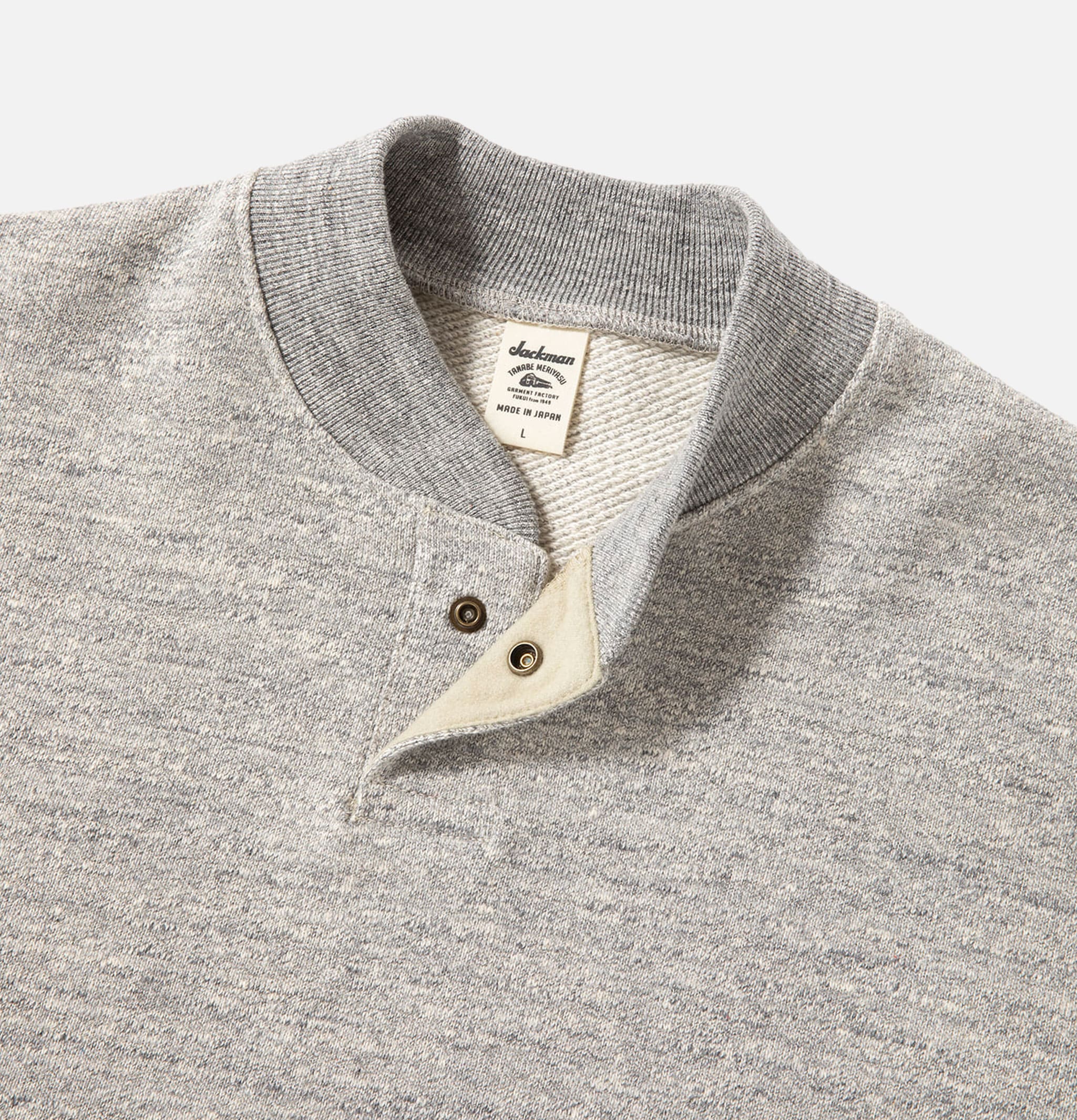 Jackman Gg Sweat Gj Neck Heather Grey