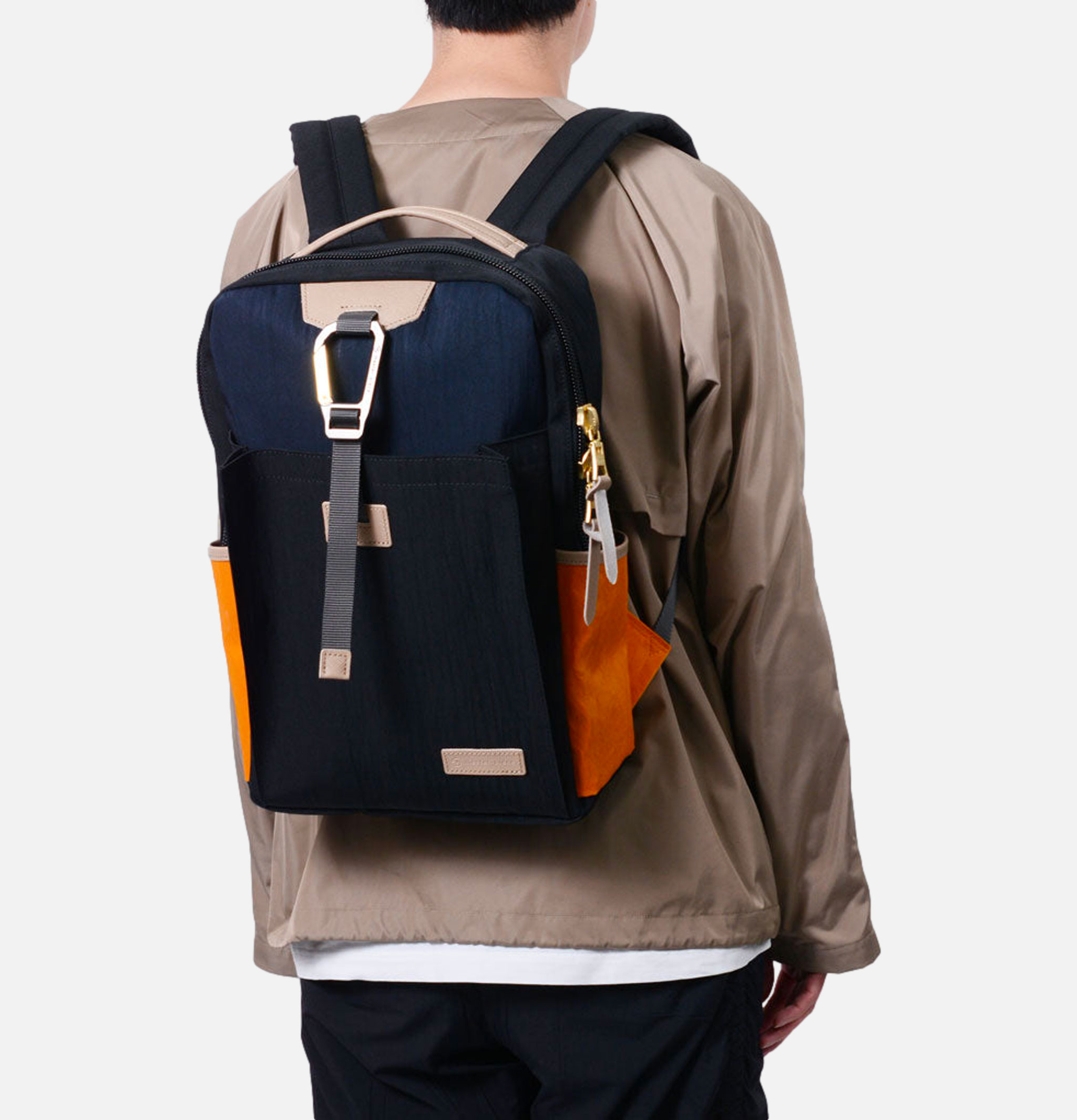 Master Piece Sac à Dos Link Noir Camel