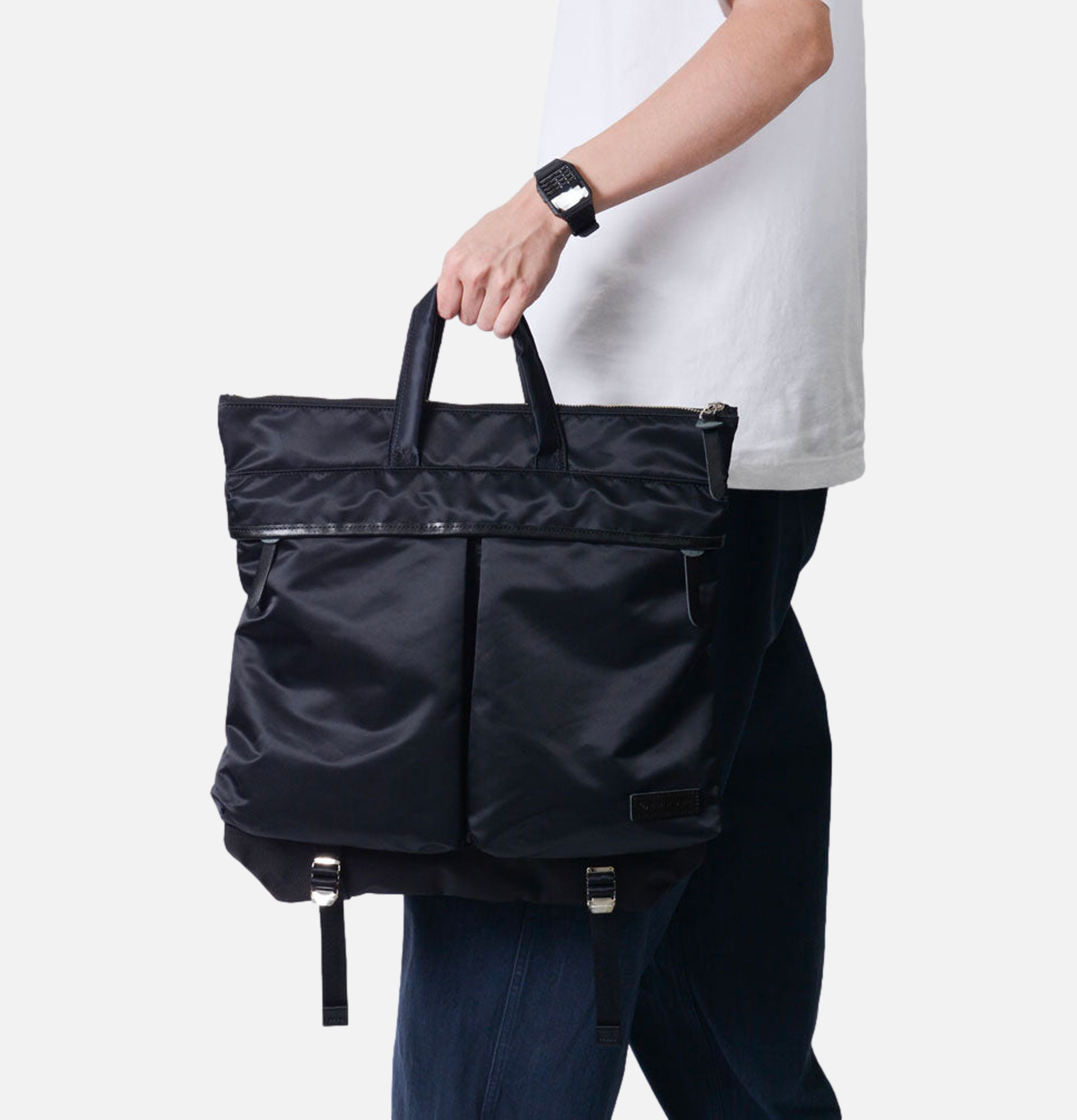 Master Piece Lightning Tote Bag M Black