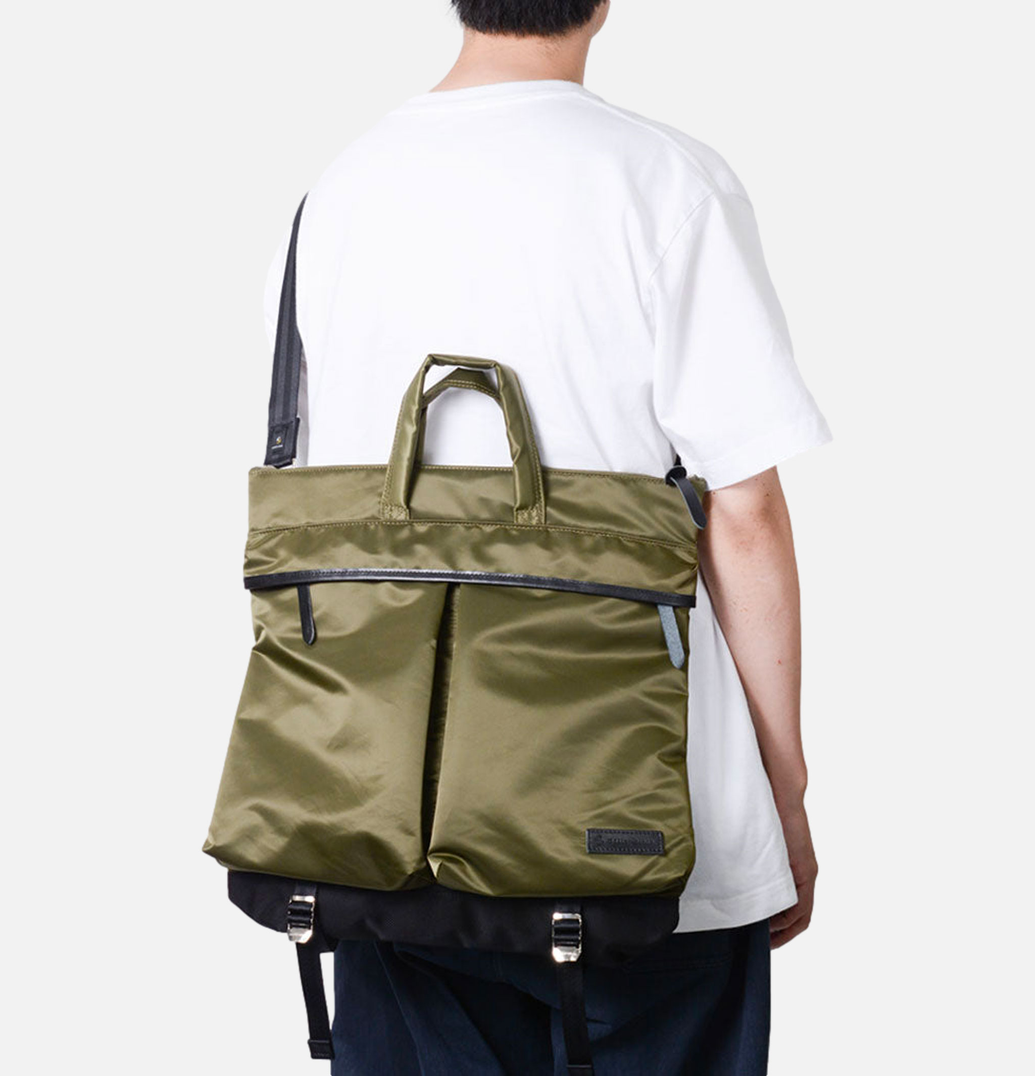Master Piece Lightning Tote Bag M Khaki