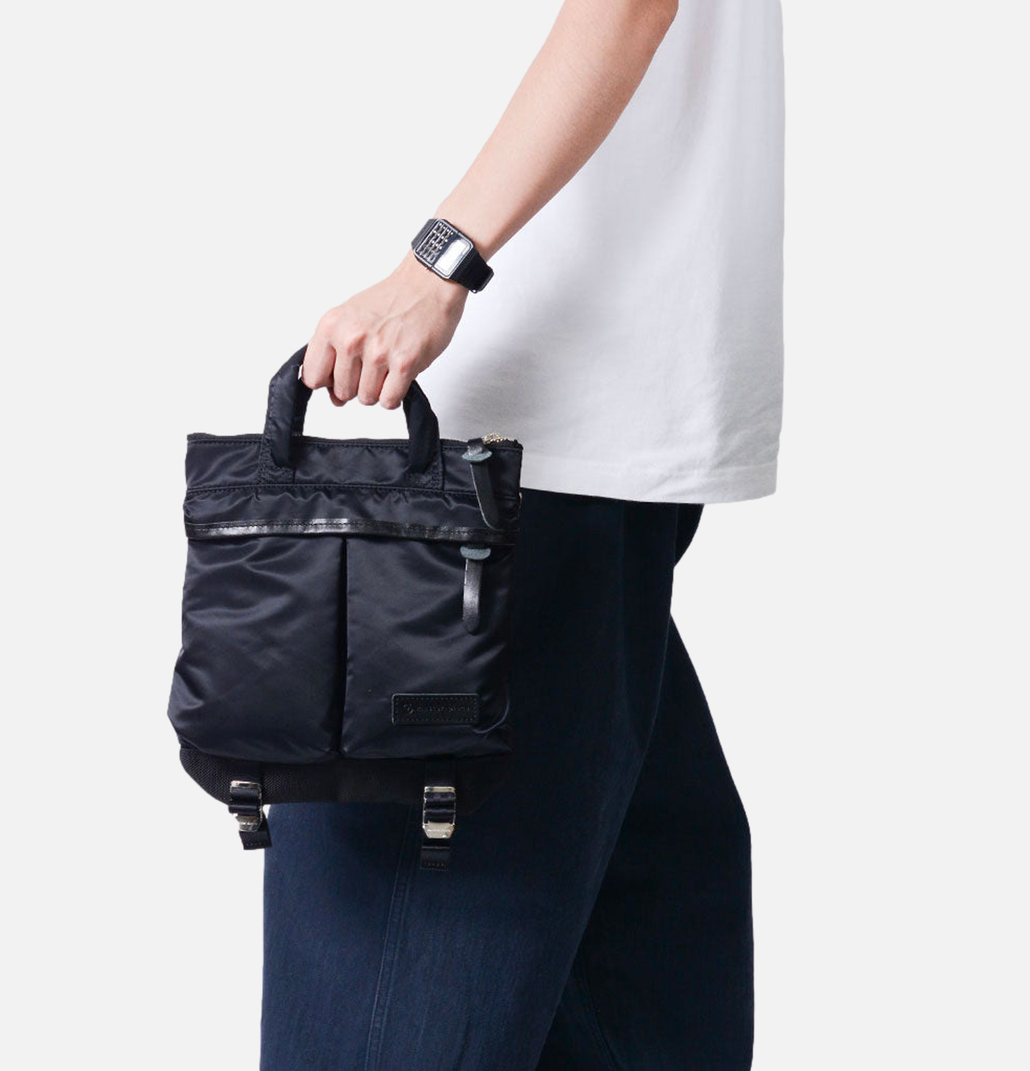 Master Piece Lightning Tote Bag Small Black
