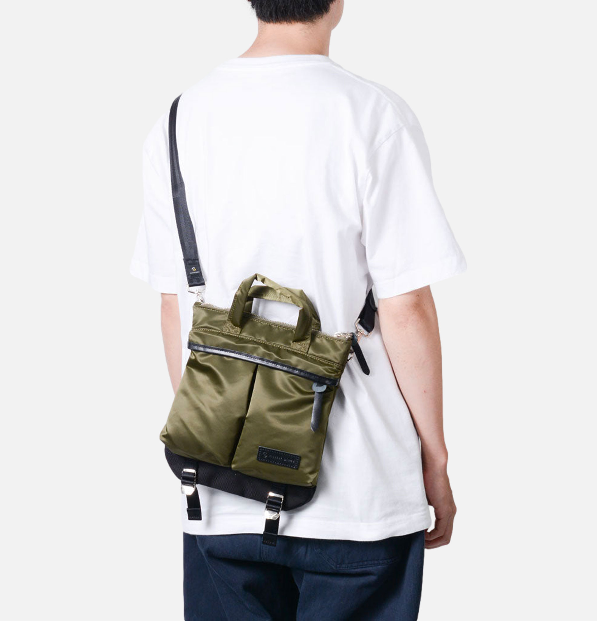 Master Piece Lightning Tote Bag Small Khaki