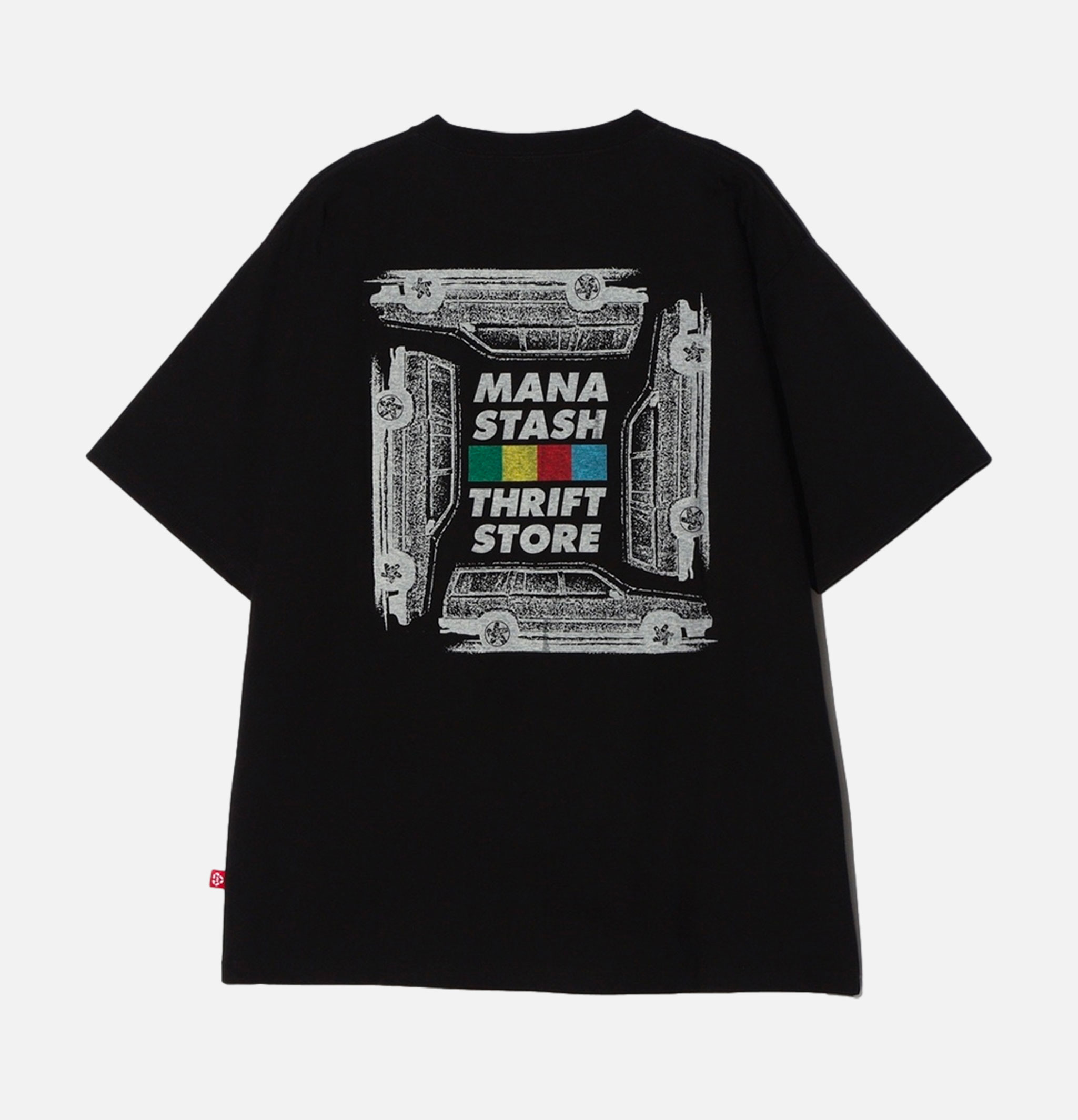Manastash Ctn Tee Color Blocking Black T-shirt