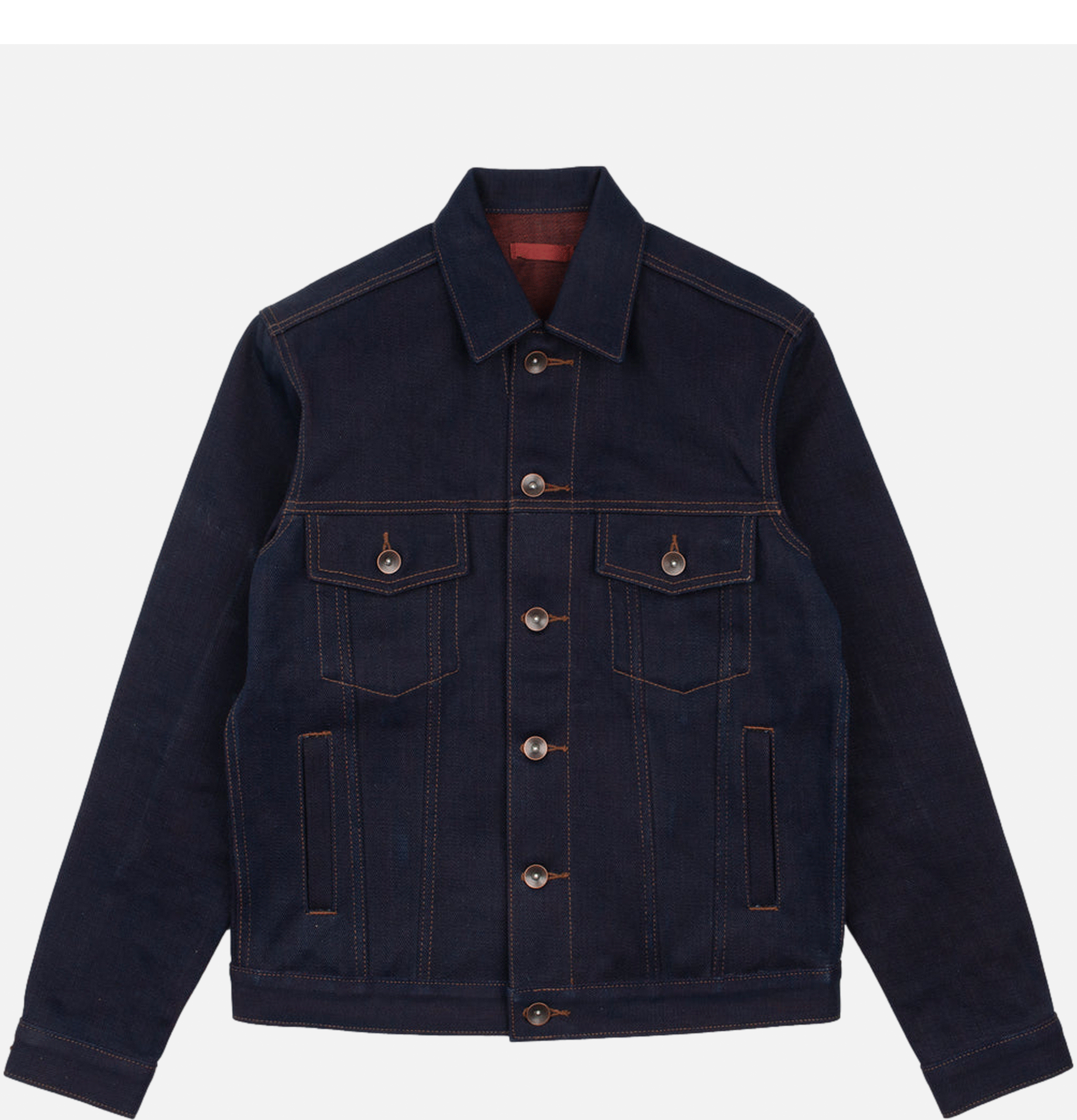 Unbranded Brand UB991 Jacket 21oz Red Weft Indigo