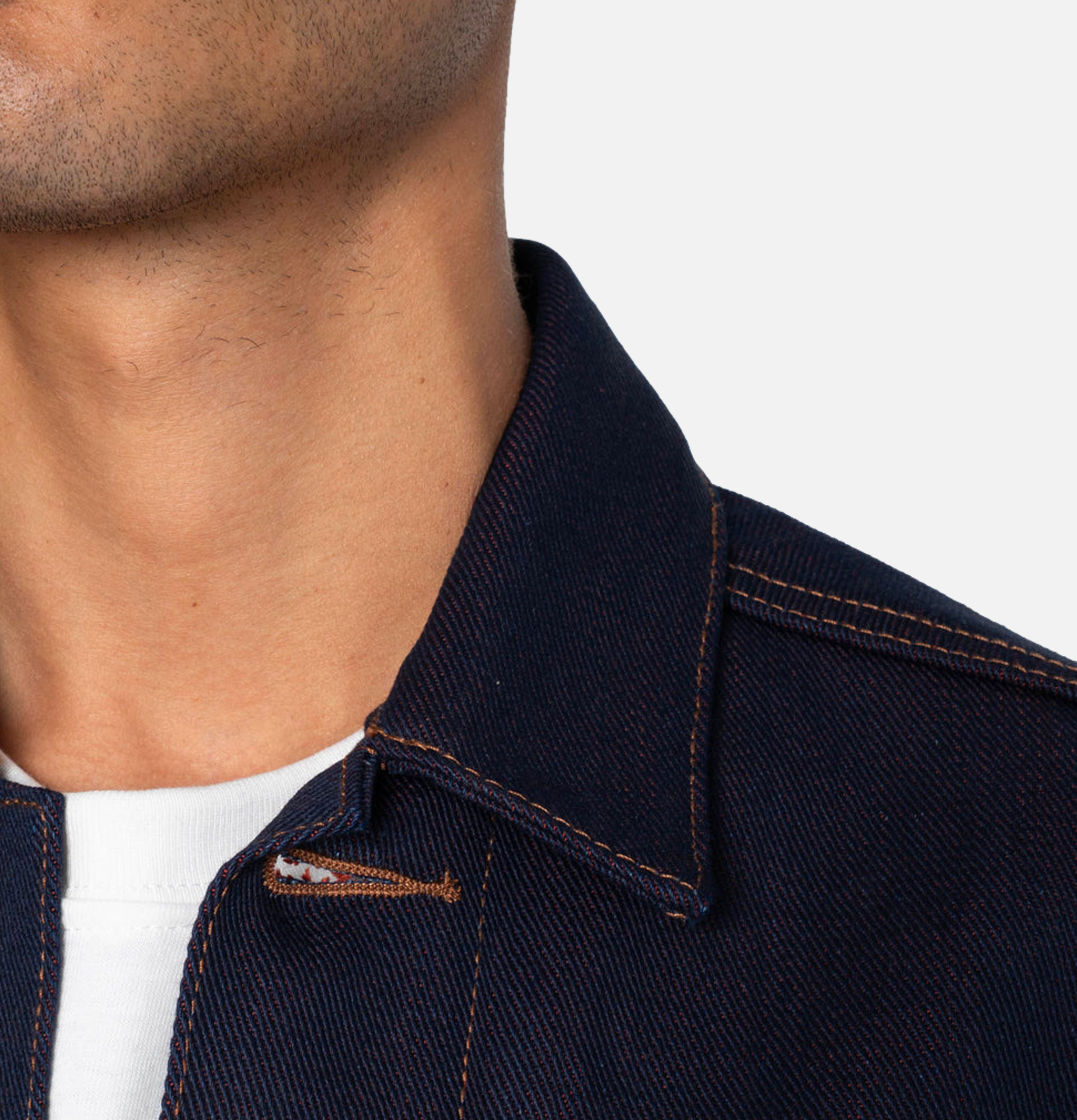 Unbranded Brand UB991 Jacket 21oz Red Weft Indigo