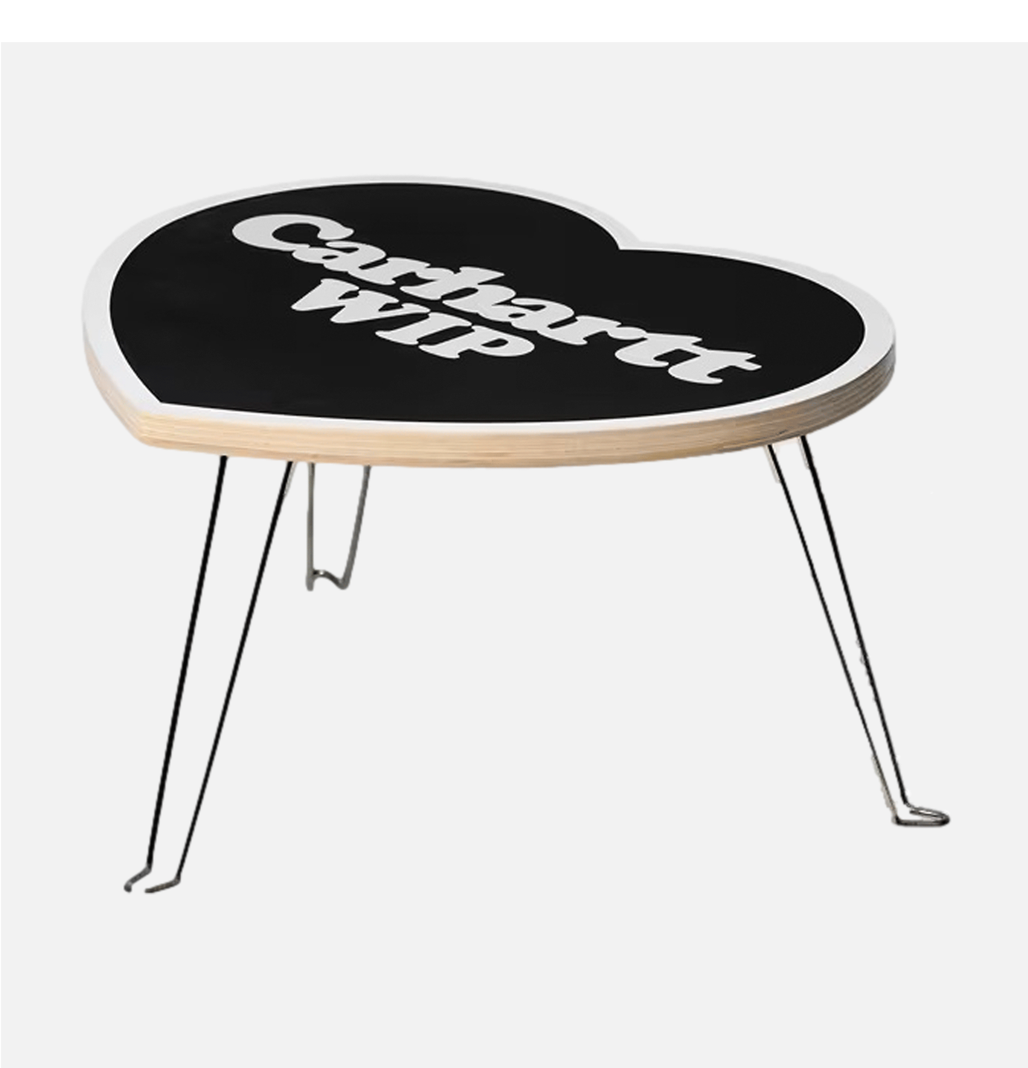Carhartt WIP Heart Black White Folding Table