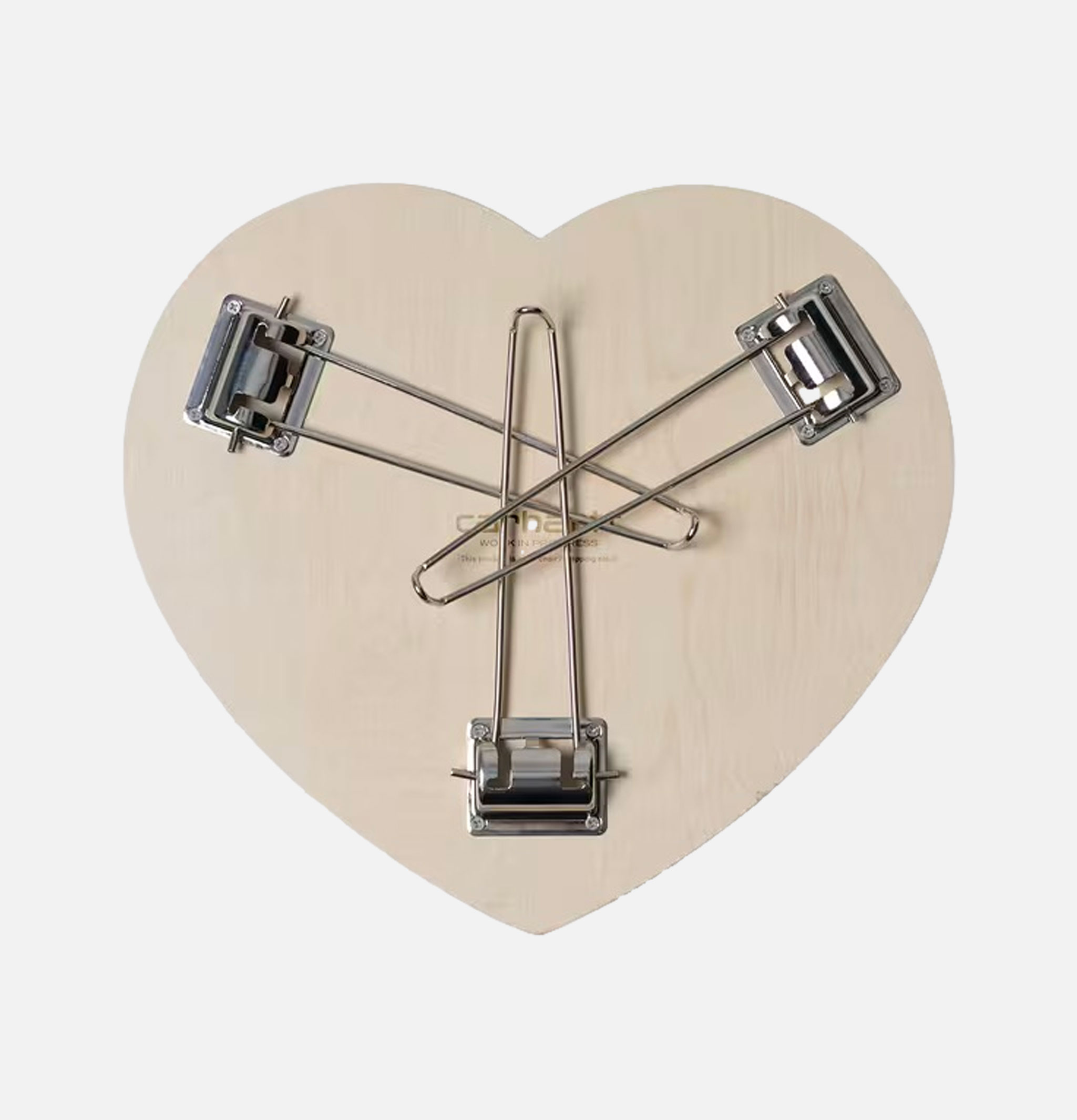 Carhartt WIP Heart Black White Folding Table Carhartt WIP Heart Black White Folding Table