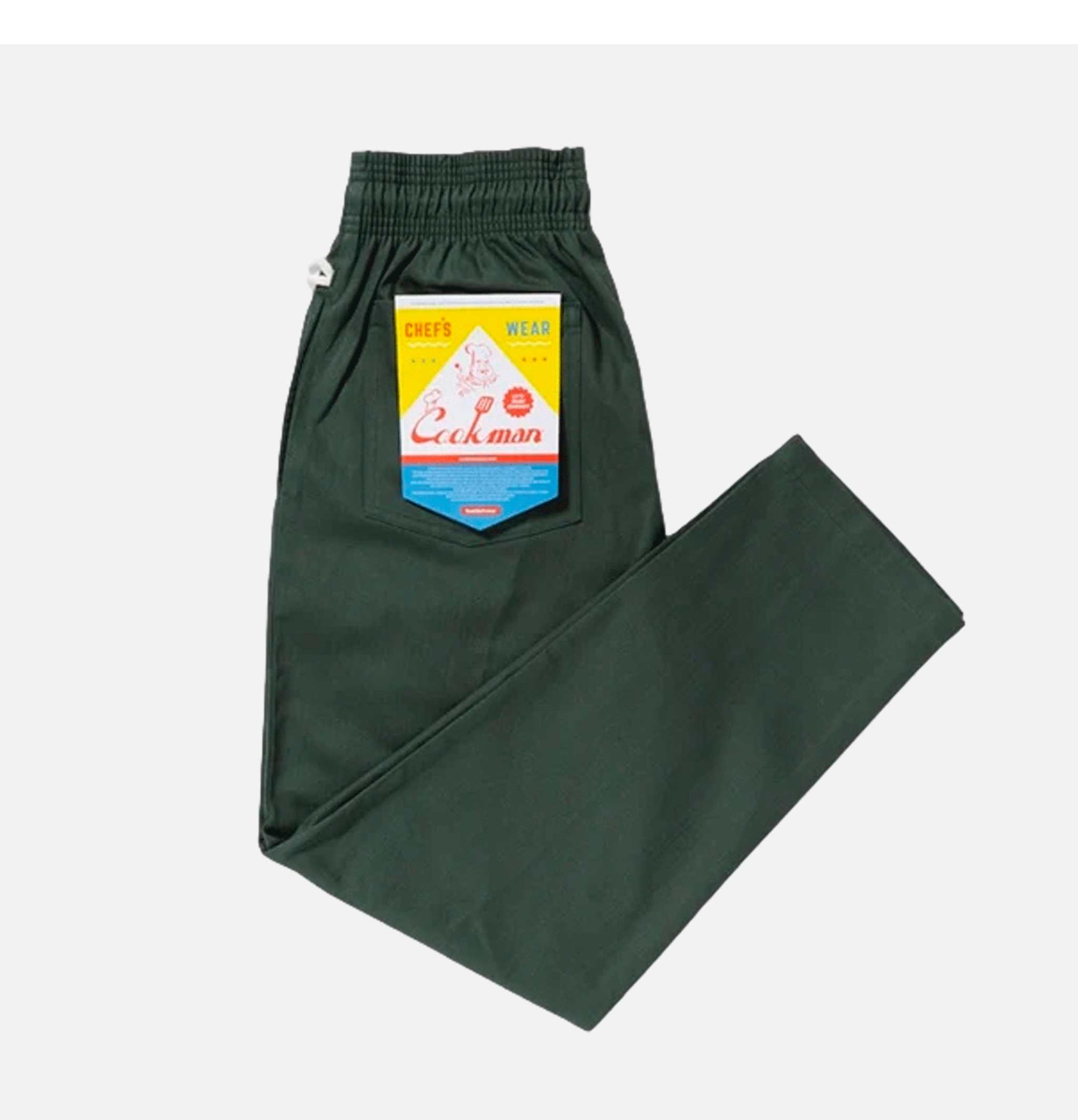 Cookman Chef Pants Herringbone Evergreen