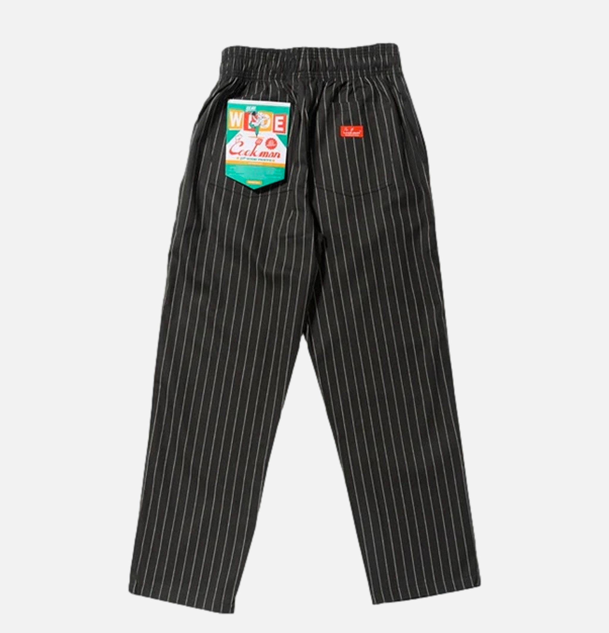 Cookman Semi-Wide Herringbone Stripe Charcoal Pants Cookman Semi-Wide Herringbone Stripe Charcoal Pants