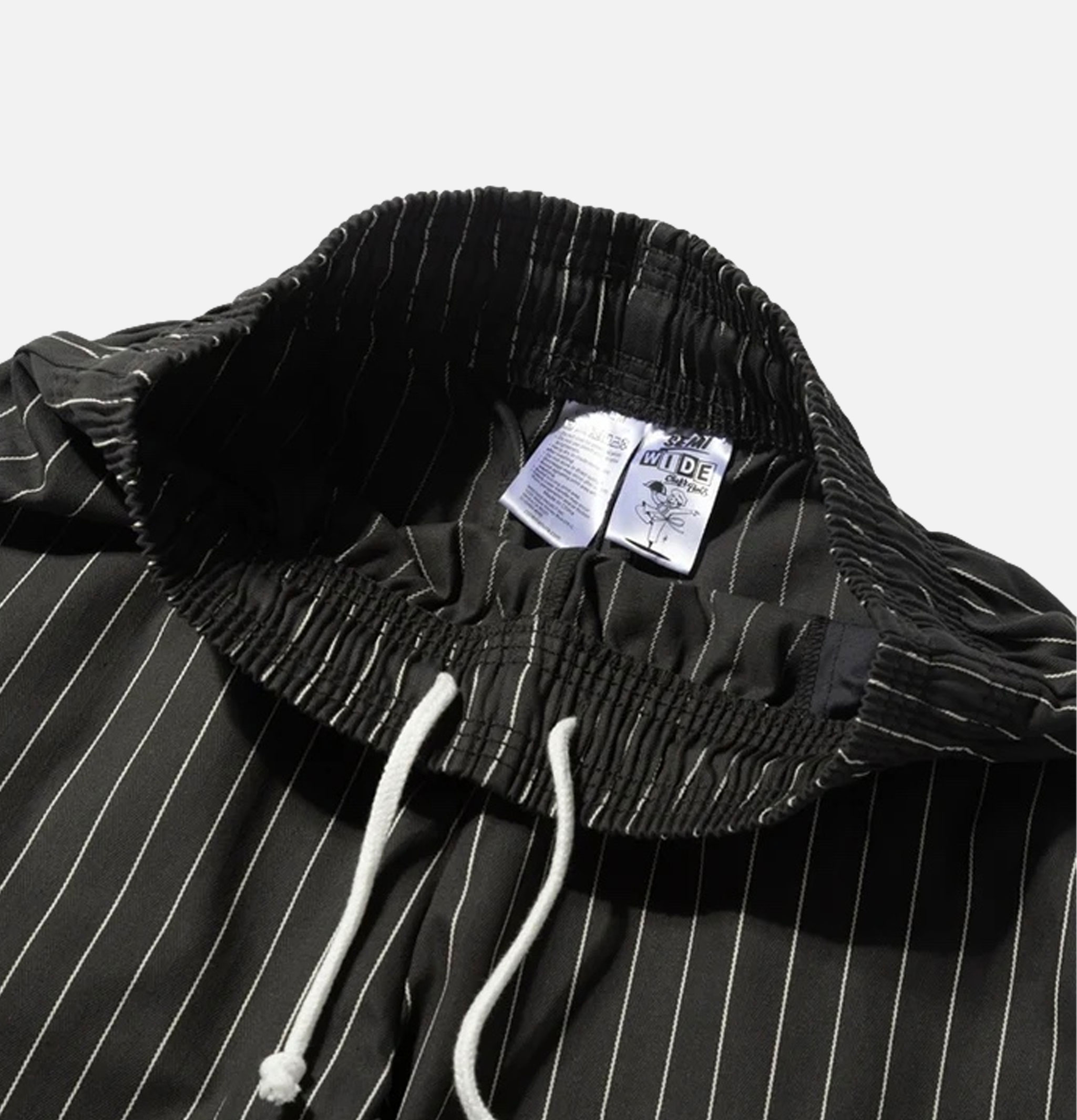 Cookman Semi-Wide Herringbone Stripe Charcoal Pants Cookman Semi-Wide Herringbone Stripe Charcoal Pants