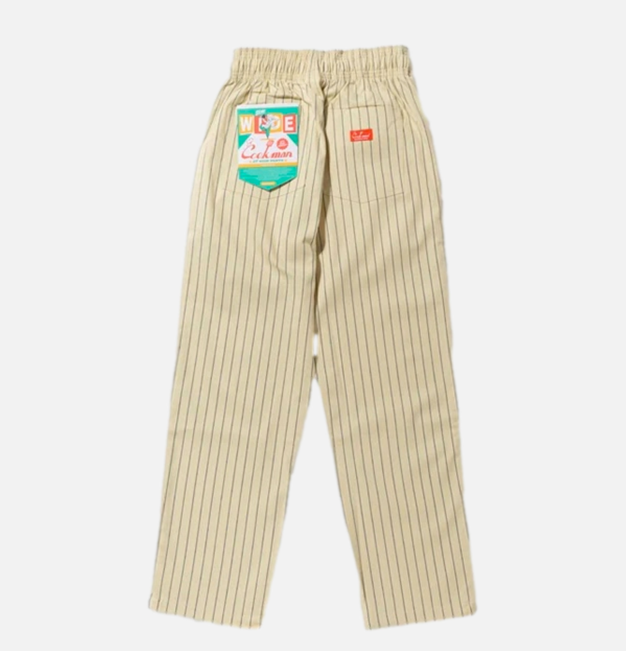 Cookman Semi-Wide Herringbone Stripe Cream Pants Cookman Semi-Wide Herringbone Stripe Cream Pants