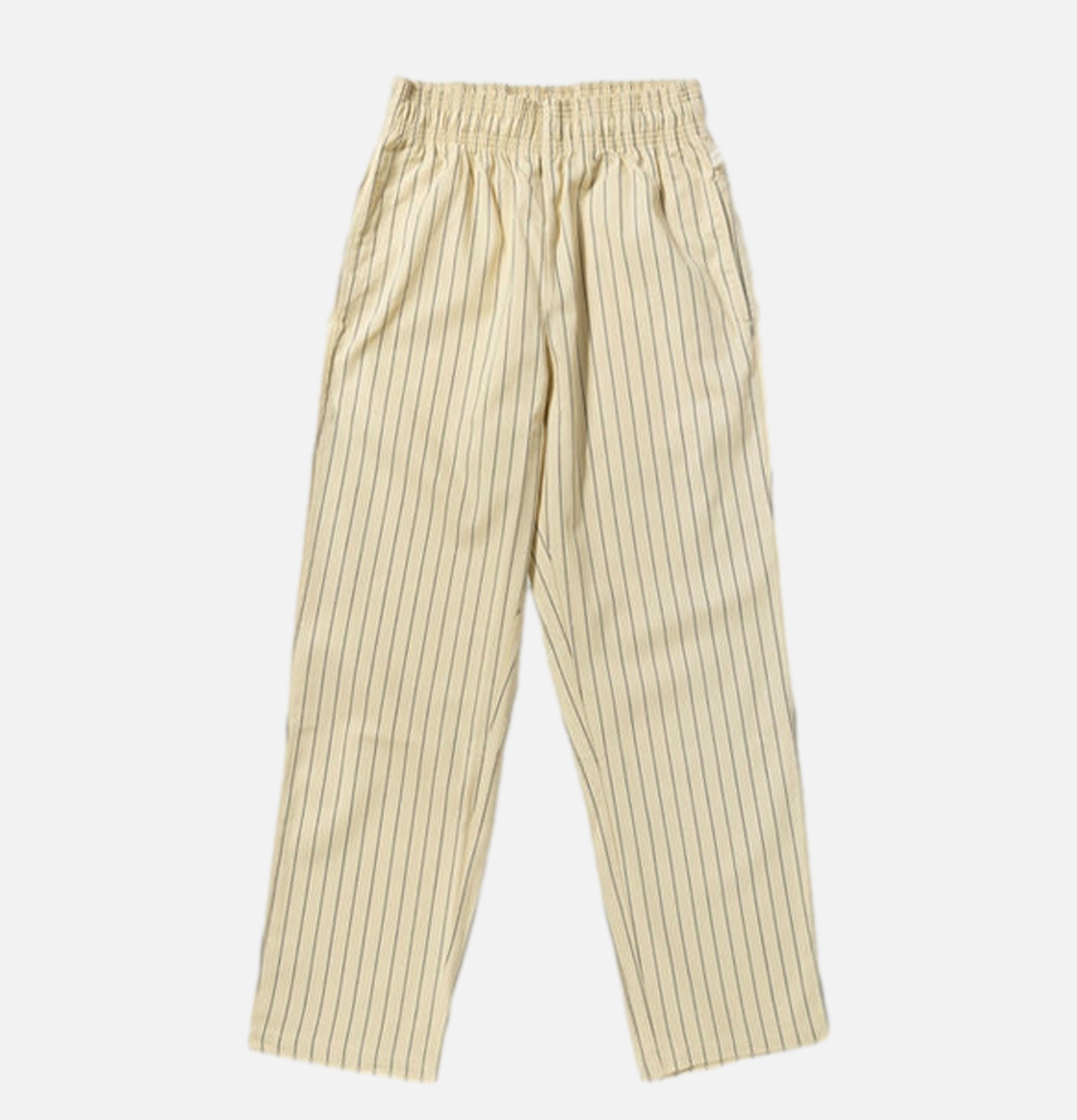 Cookman Semi-Wide Herringbone Stripe Cream Pants Cookman Semi-Wide Herringbone Stripe Cream Pants