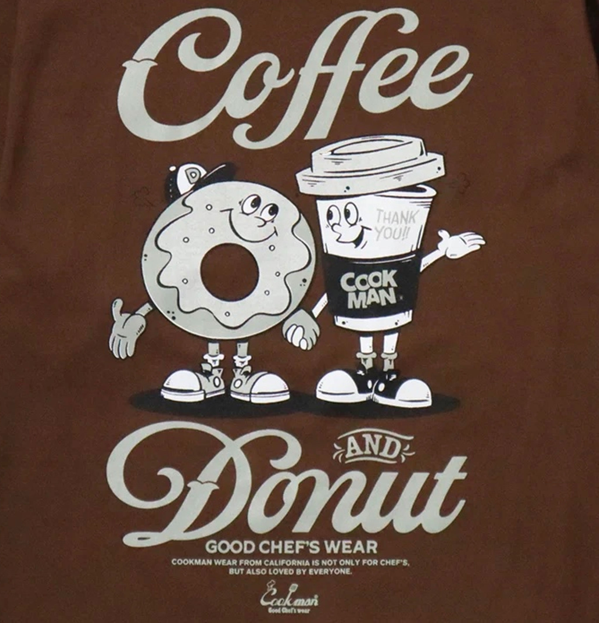 Cookman Tee Ls Coffee Donut Dark Brown Cookman Tee Ls Coffee Donut Dark Brown