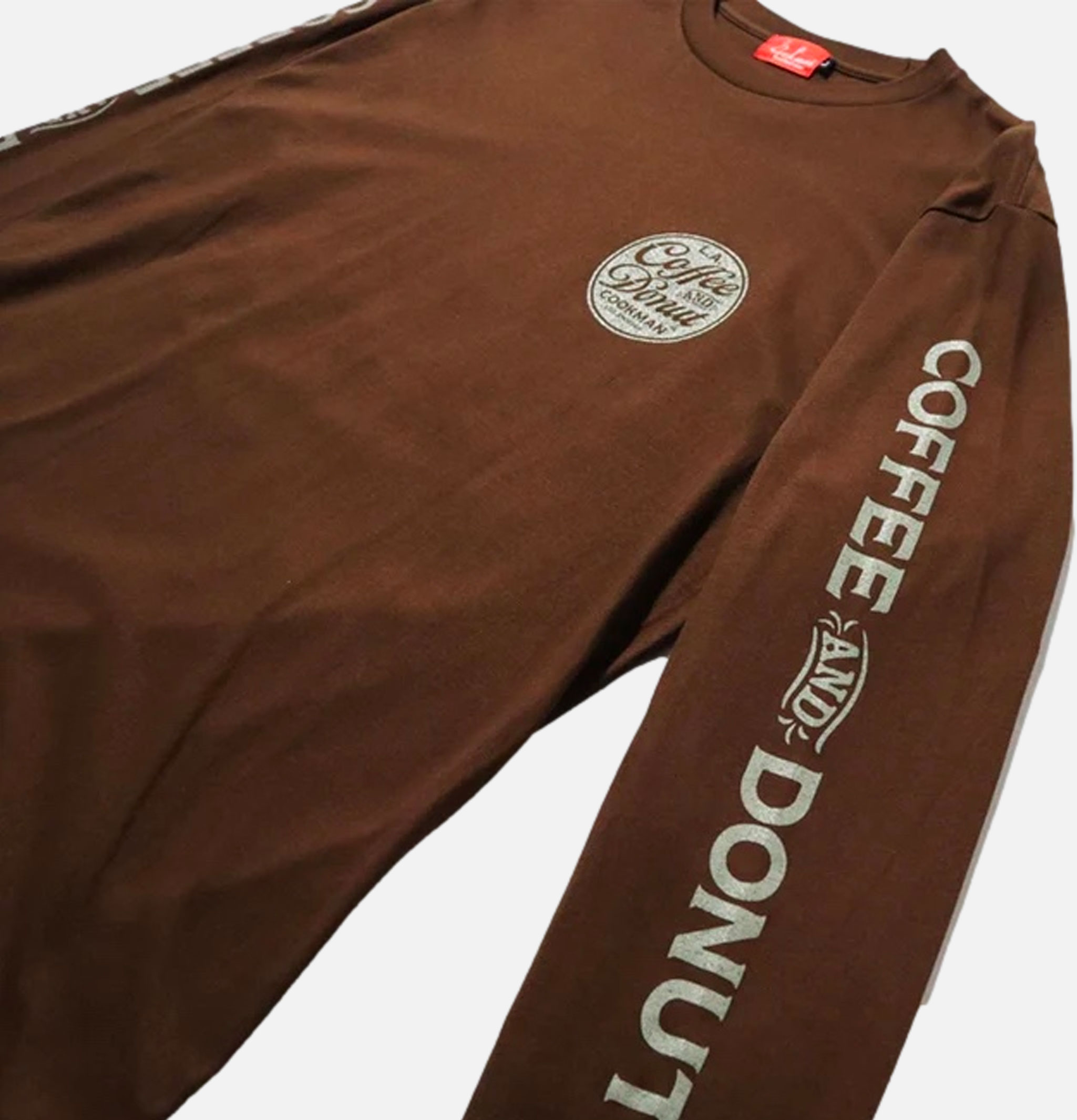 Cookman Tee Ls Coffee Donut Dark Brown Cookman Tee Ls Coffee Donut Dark Brown