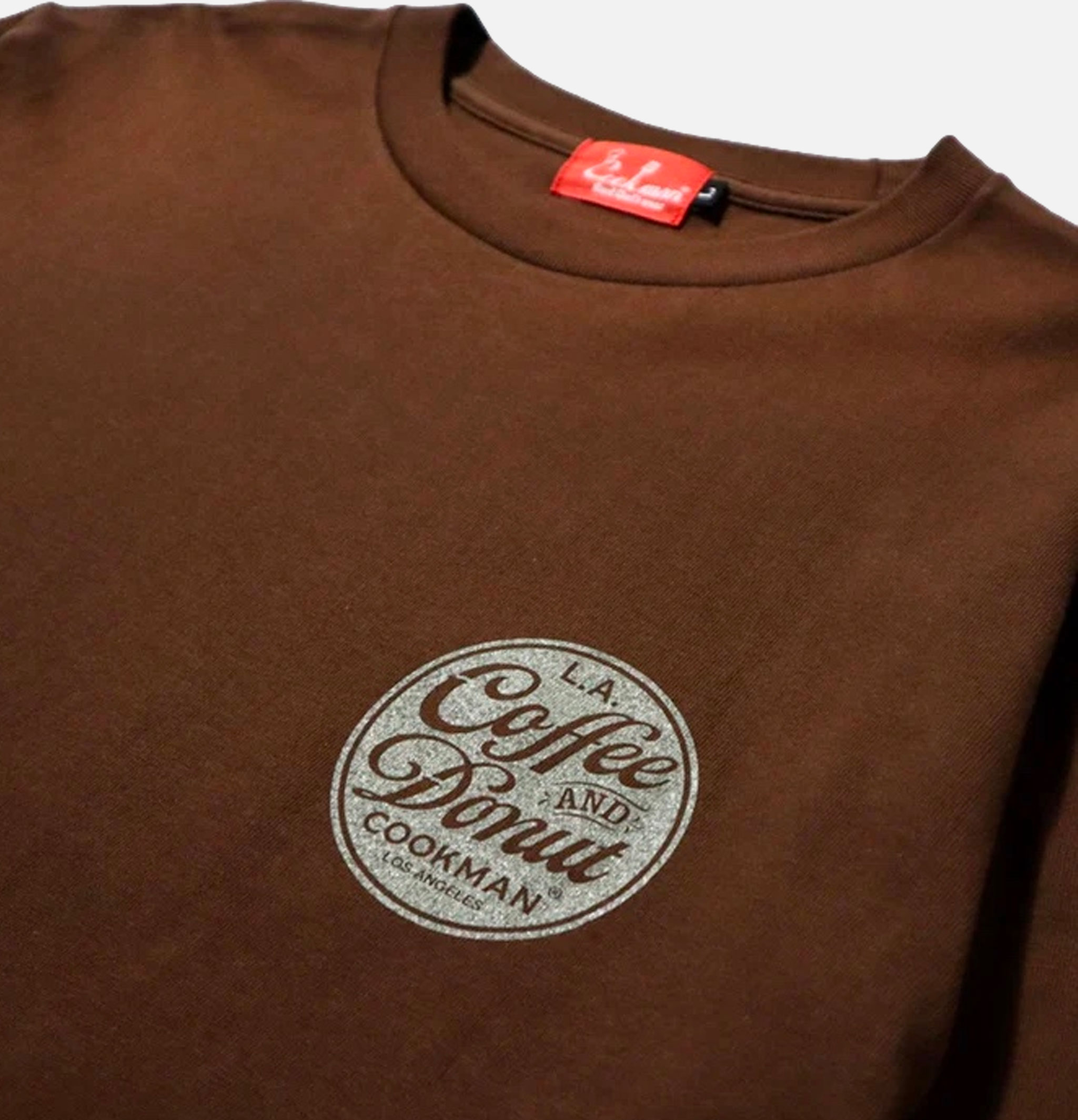 Cookman Tee Ls Coffee Donut Dark Brown Cookman Tee Ls Coffee Donut Dark Brown