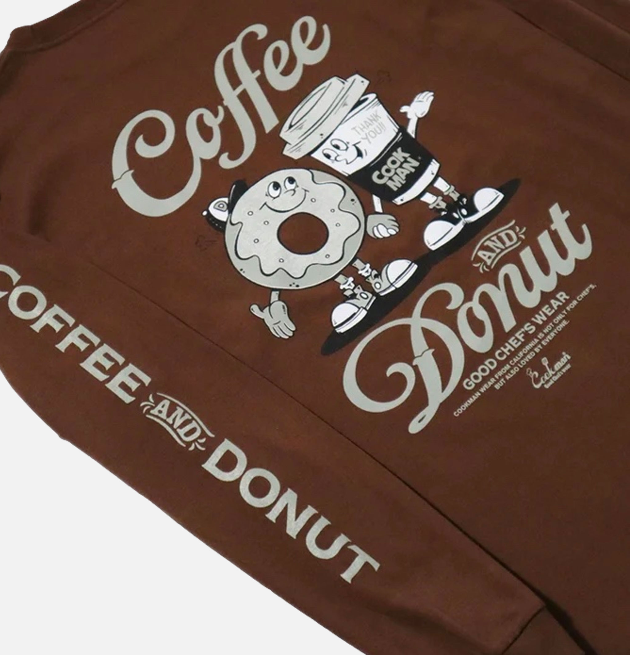 Cookman Tee Ls Coffee Donut Dark Brown Cookman Tee Ls Coffee Donut Dark Brown