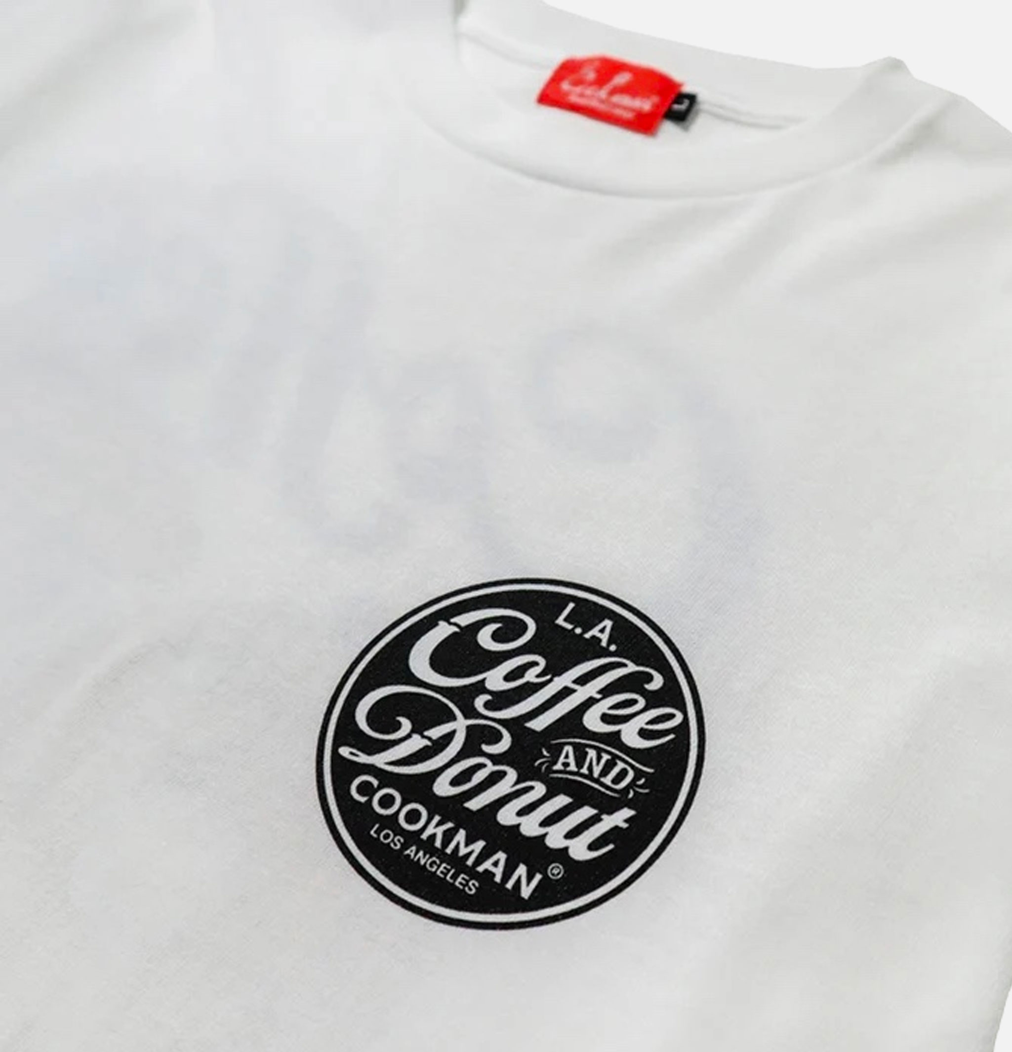 Cookman Tee Ls Coffee Donut White Cookman Tee Ls Coffee Donut White