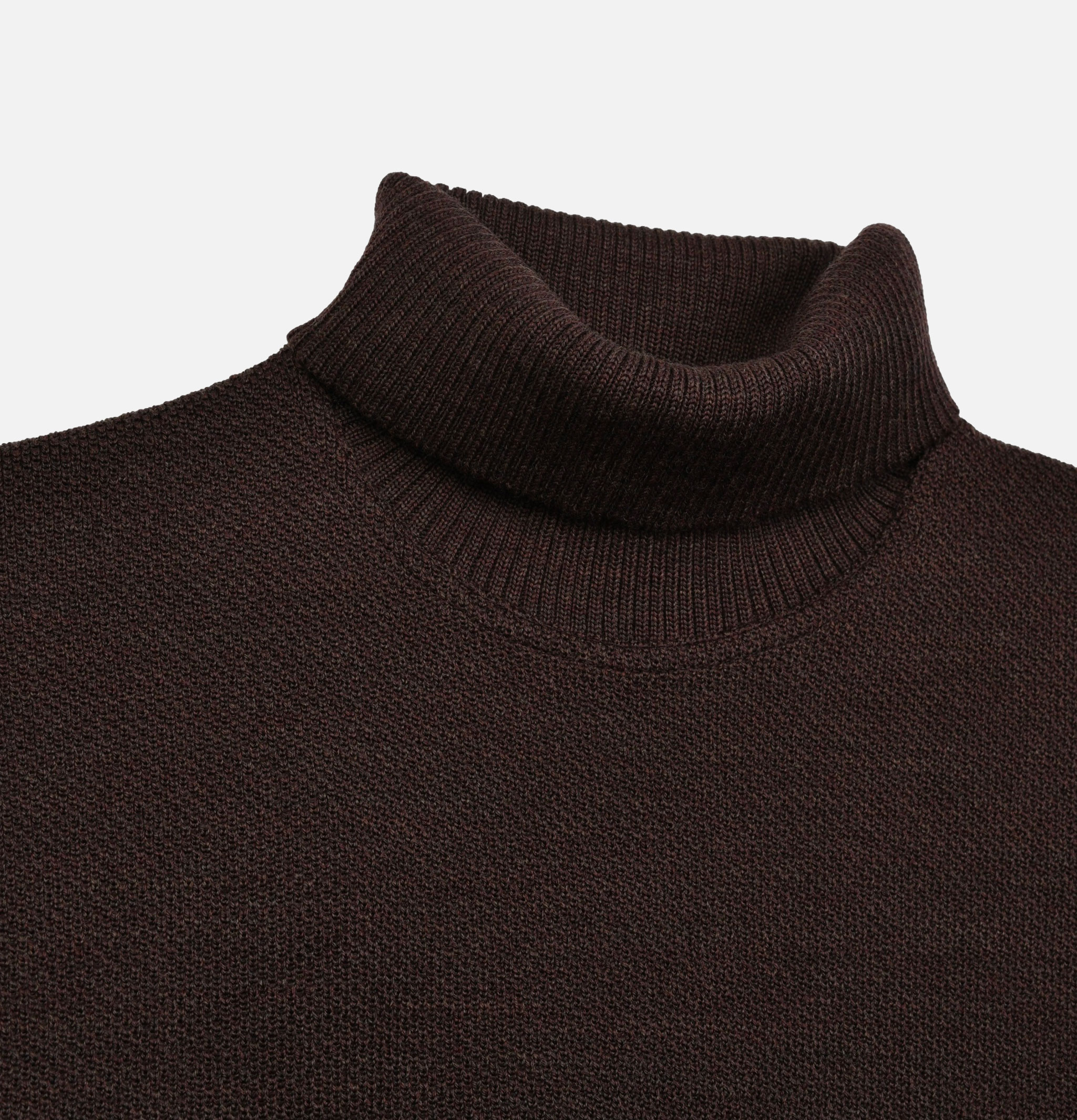 Pull Youri Col Roule Marron