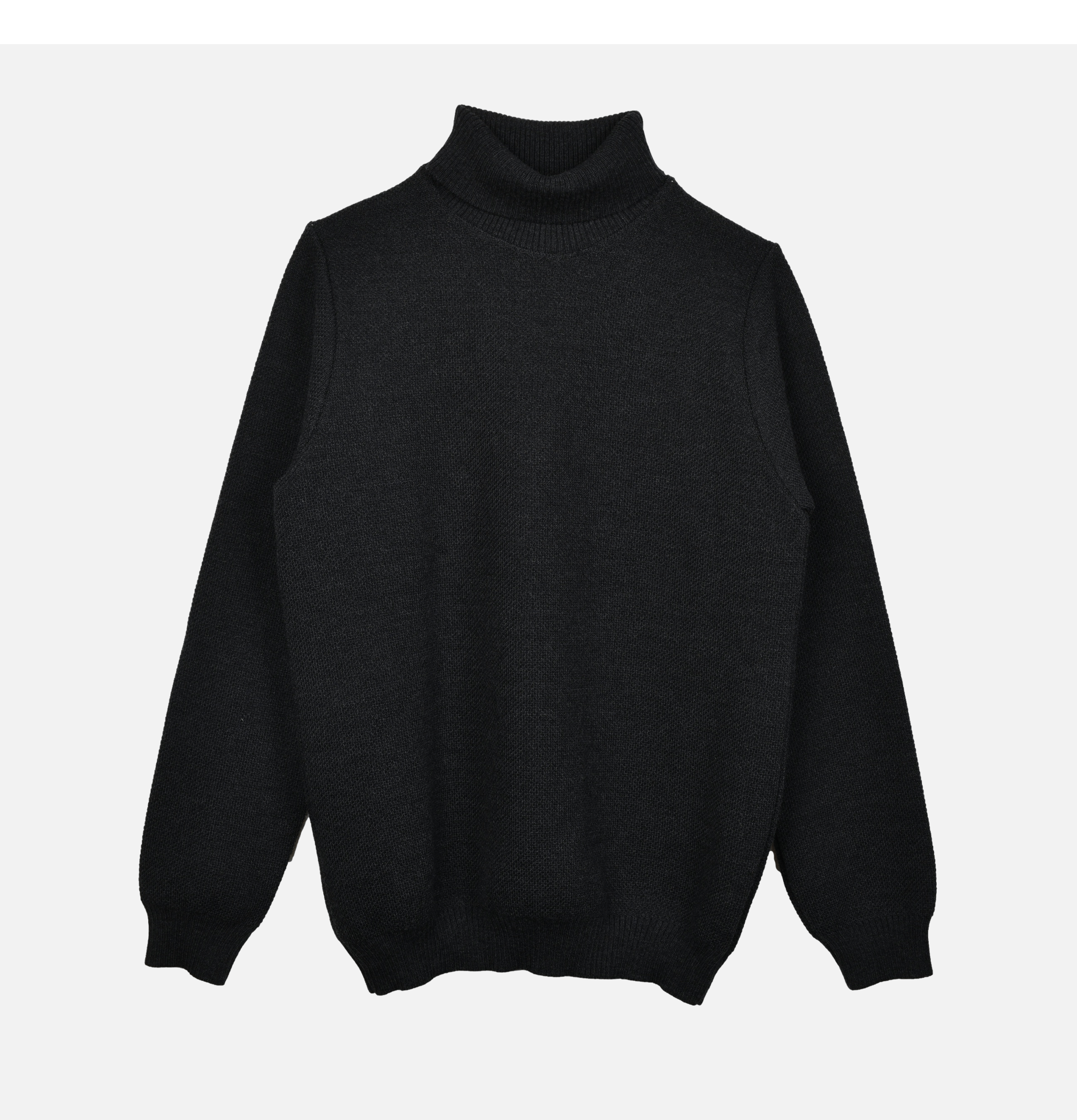 Pull Youri Col Roule Charcoal