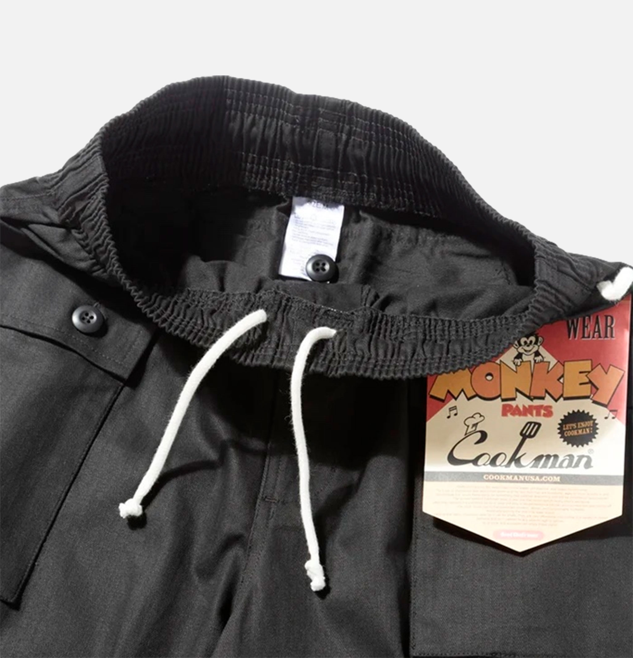 Monkey Pant Herringbone Black