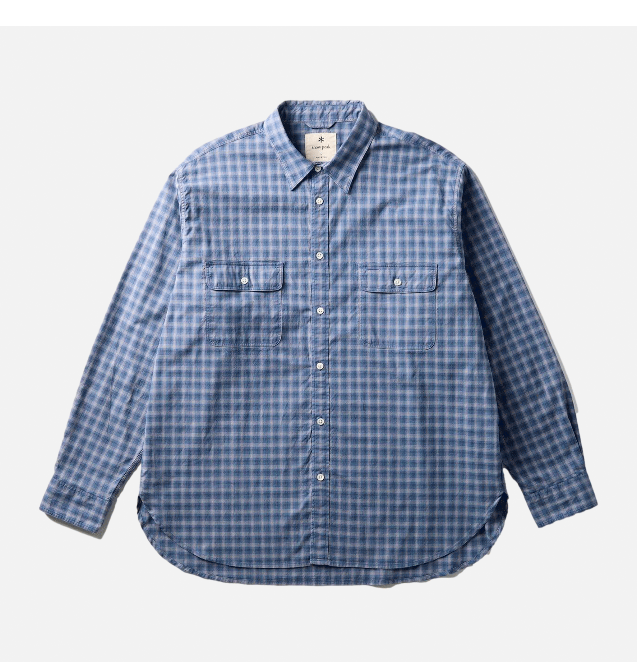 Ombre Check Shirt Blue