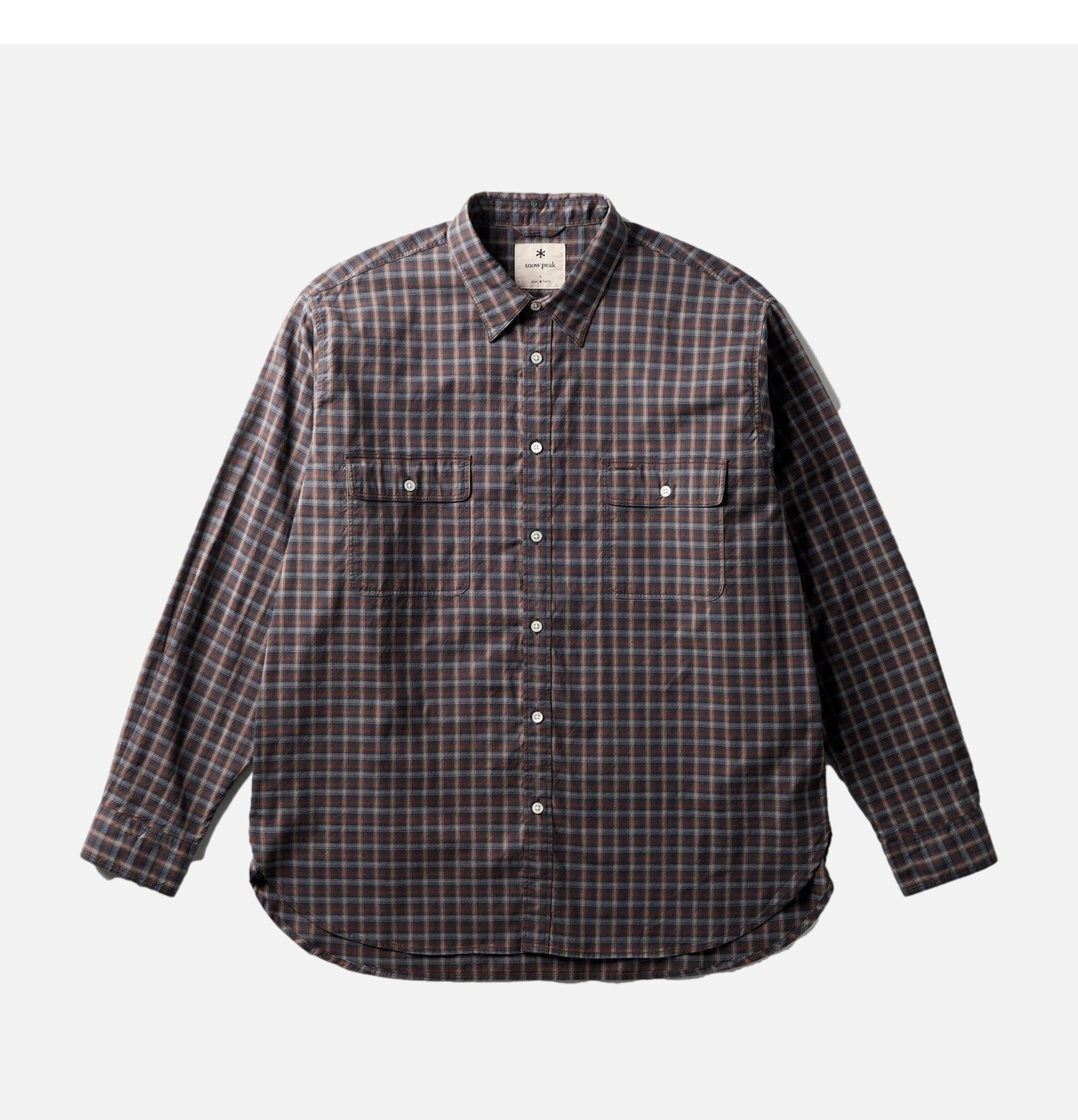 Ombre Check Shirt Brown