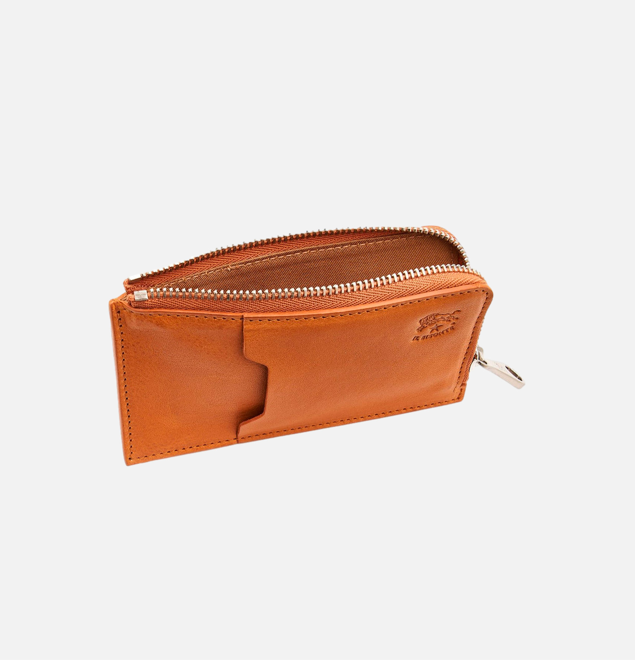 Card Case Zip Tan