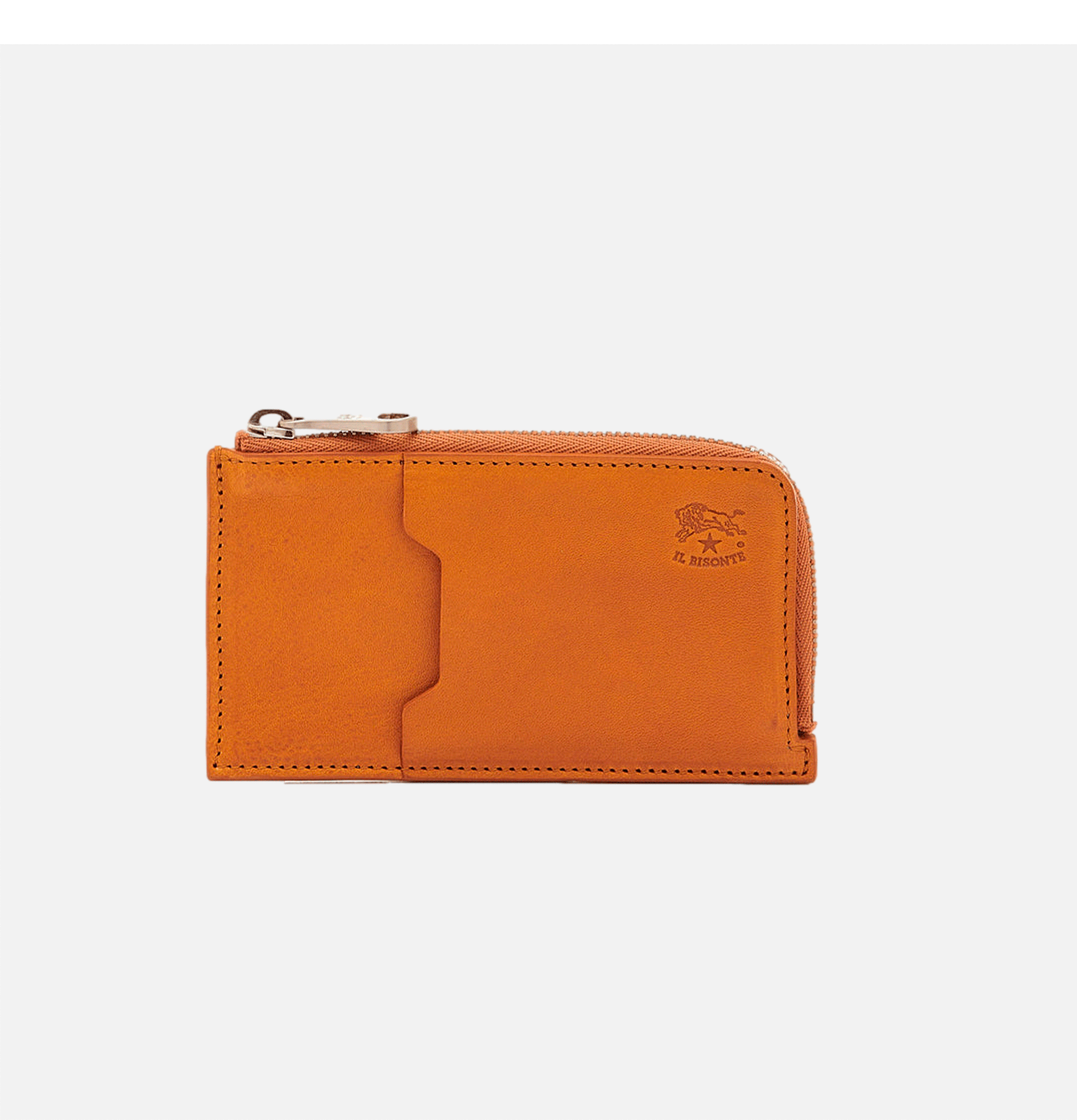 Card Case Zip Tan
