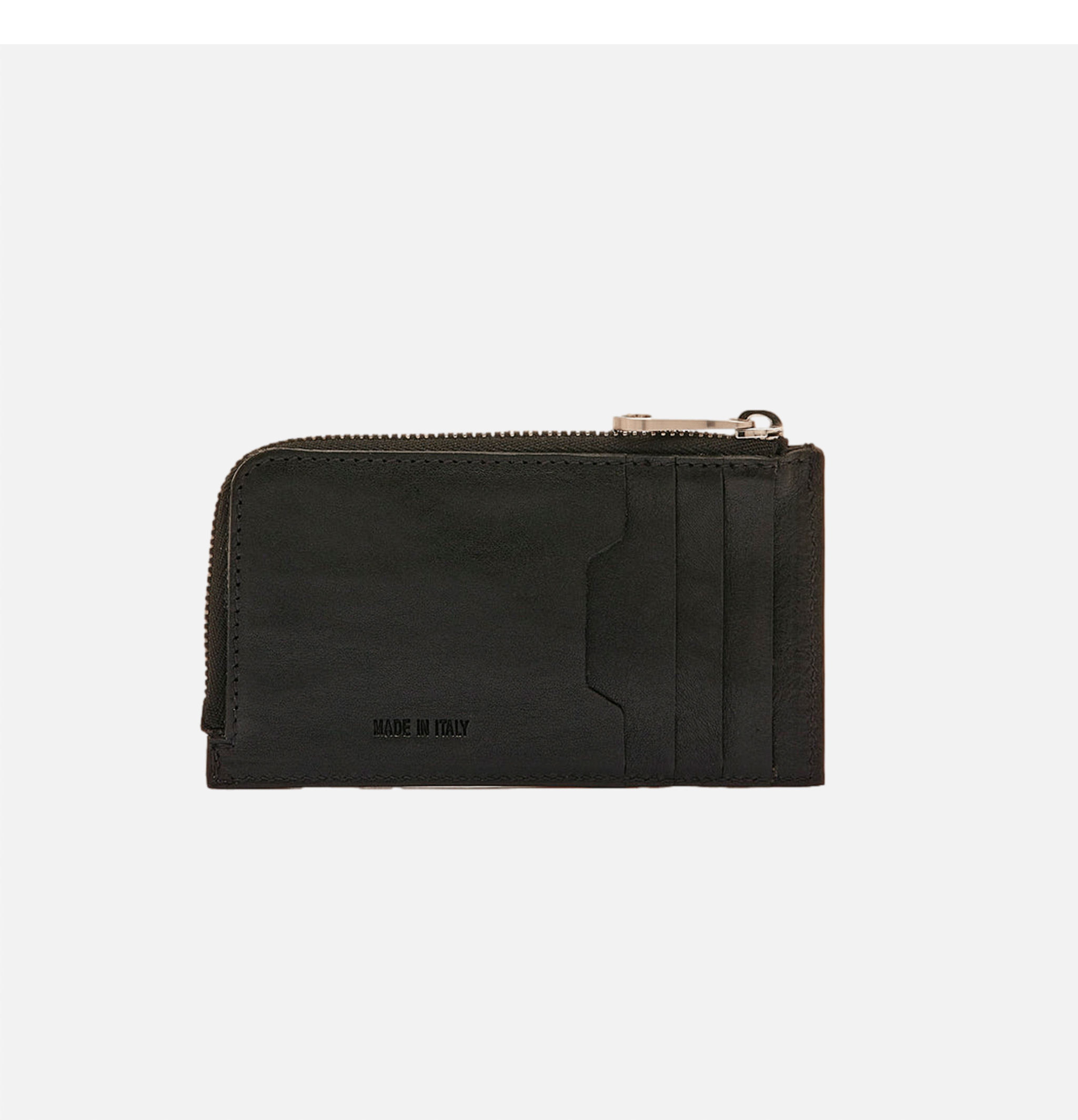 Card Case Zip Black