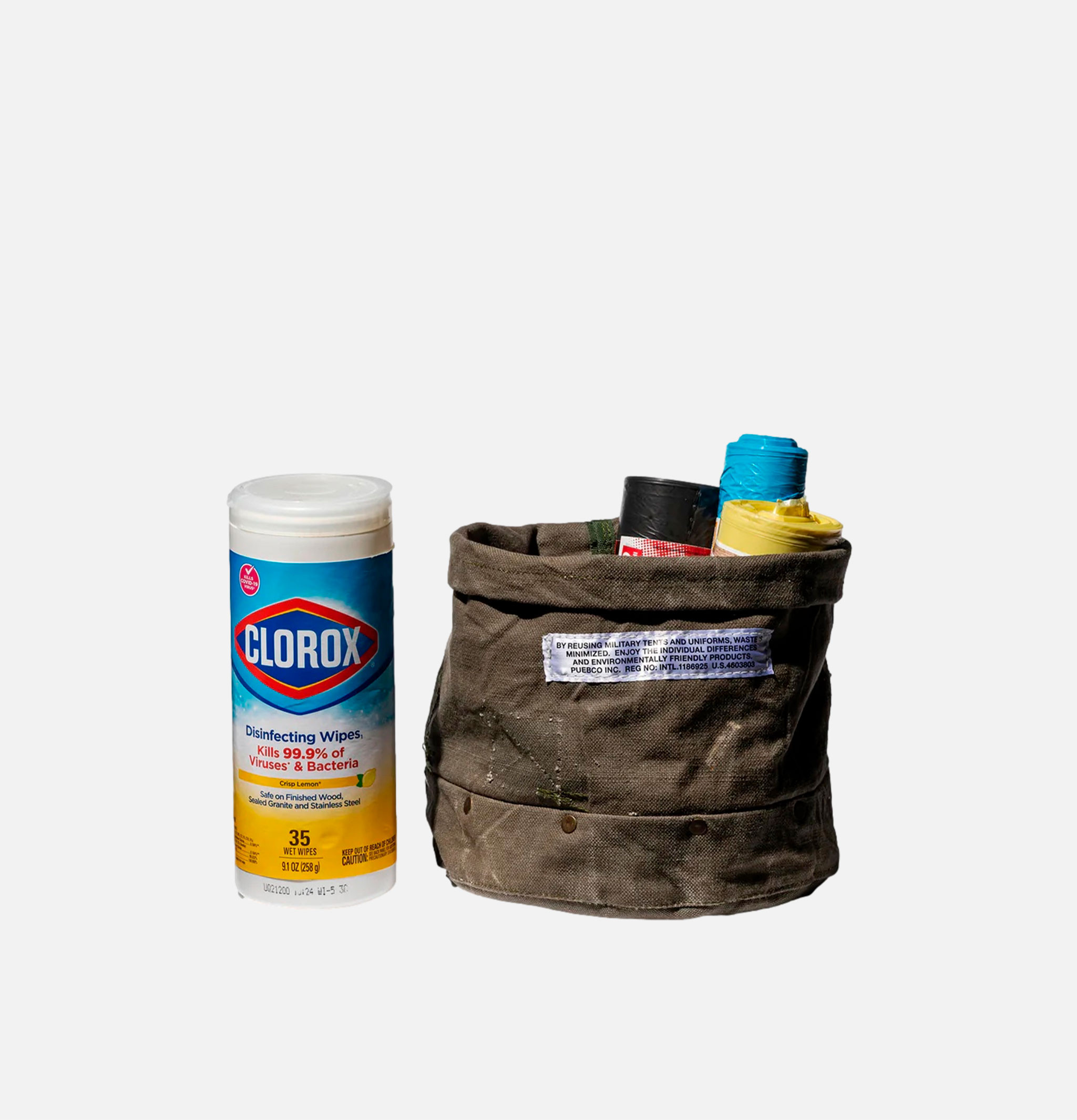 Canvas Rivet Pot Cover Medium