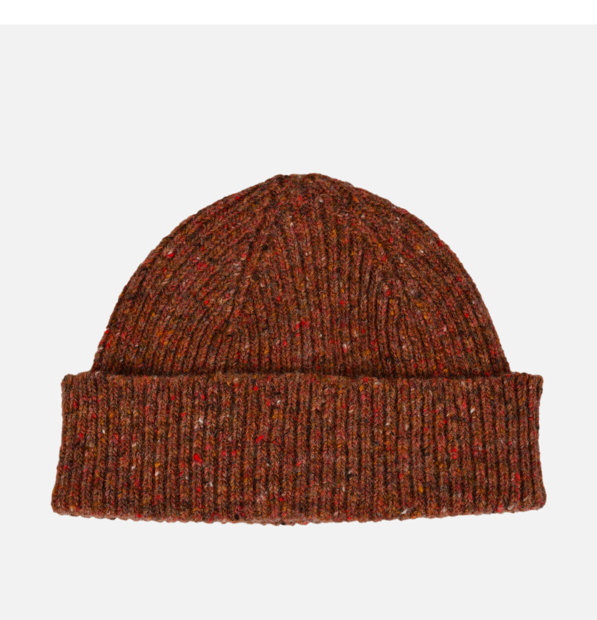 Bonnet en laine Robert Mackie Donegal Brick.