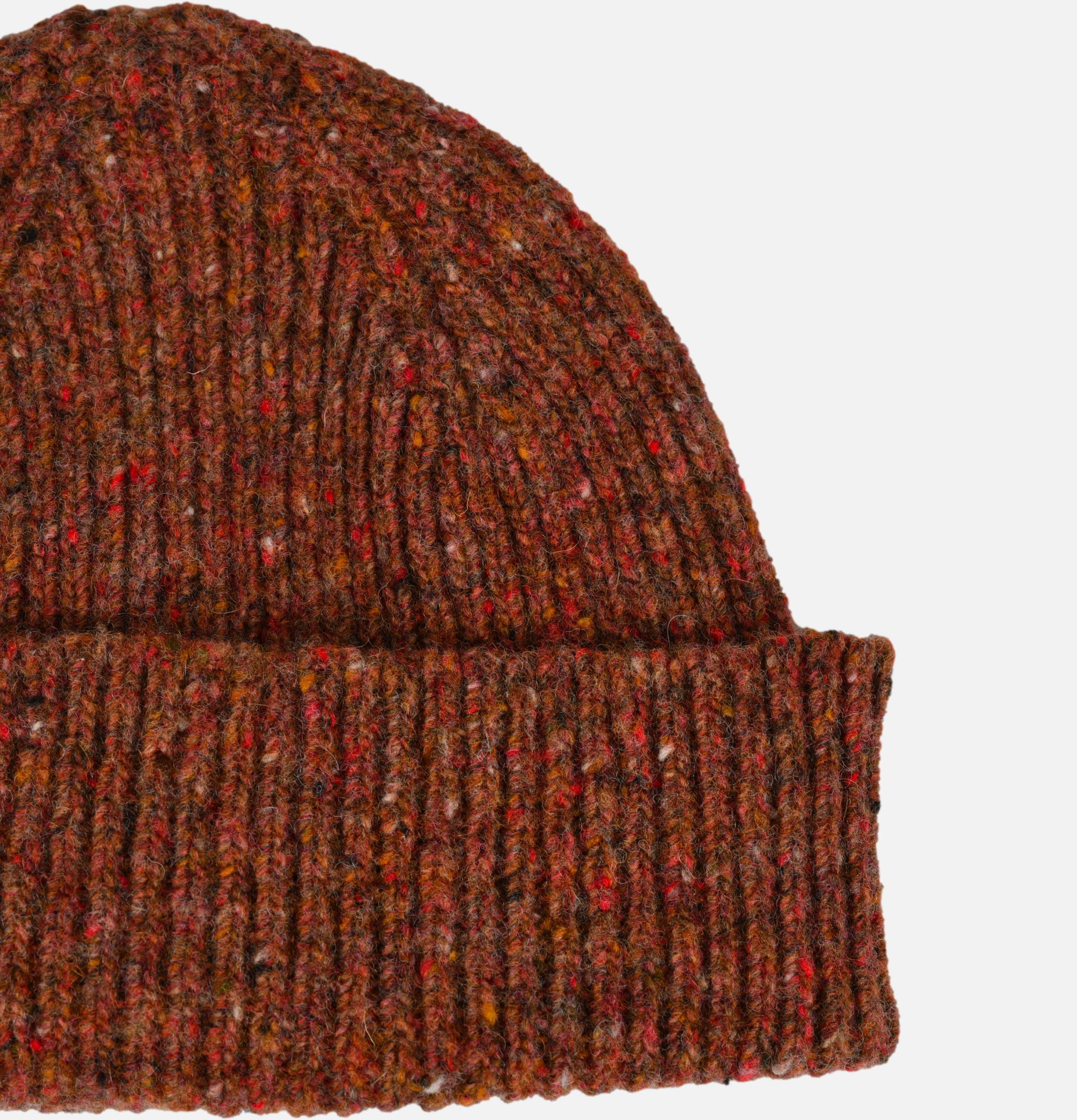 Bonnet en laine Robert Mackie Donegal Brick.