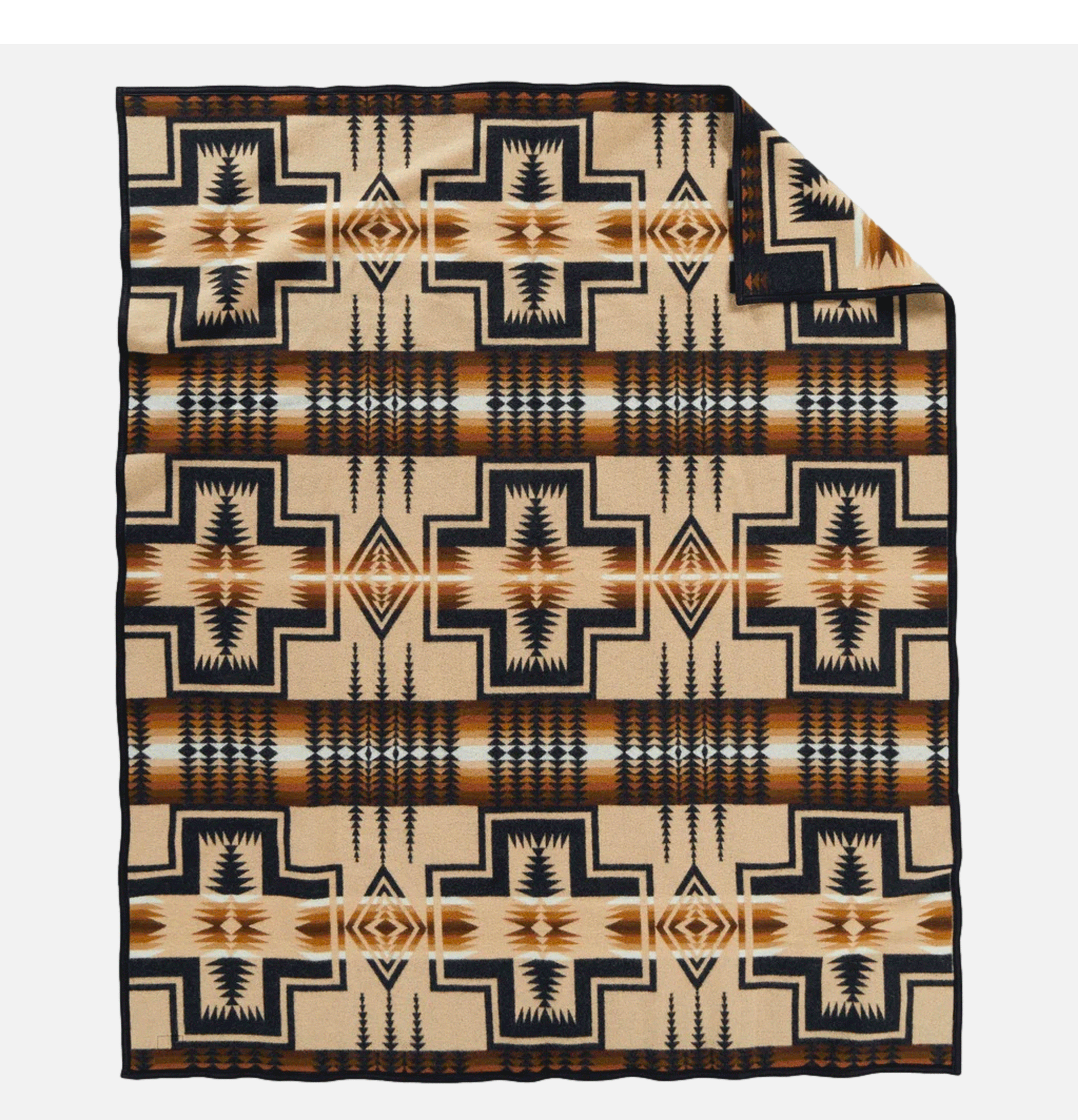 Pendleton Jacquard Napped Harding Oxford Throw